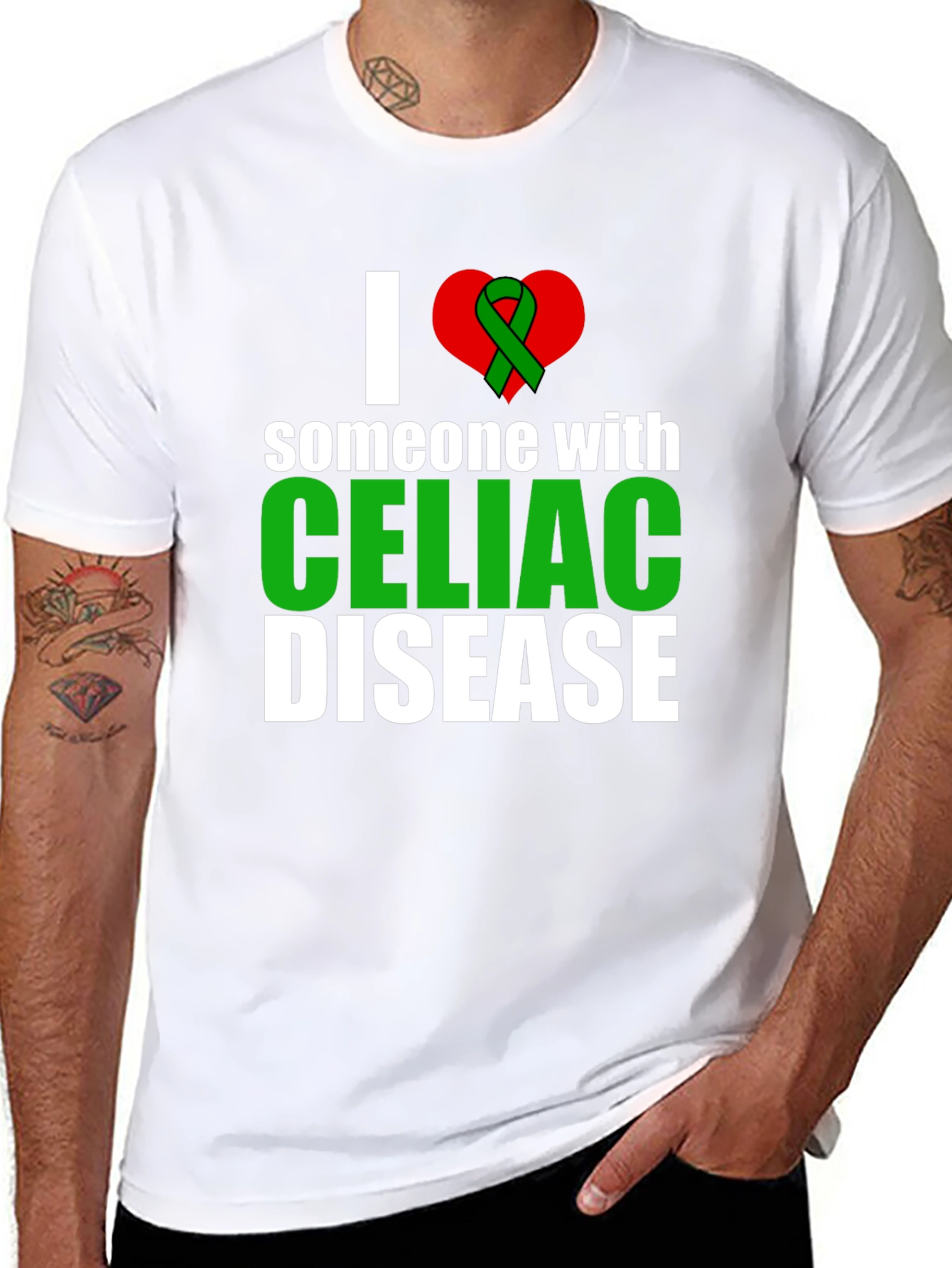 I Love Someone with Celiac Disease Awareness T-Shirt