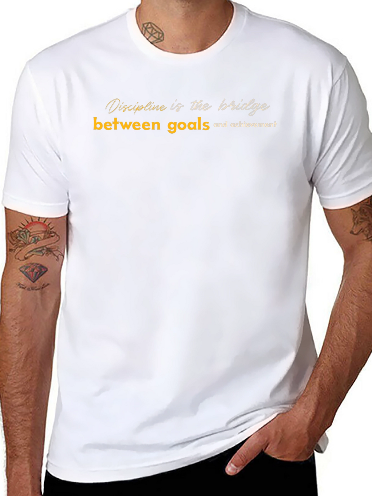Motivation T-Shirt: Discipline is the Bridge