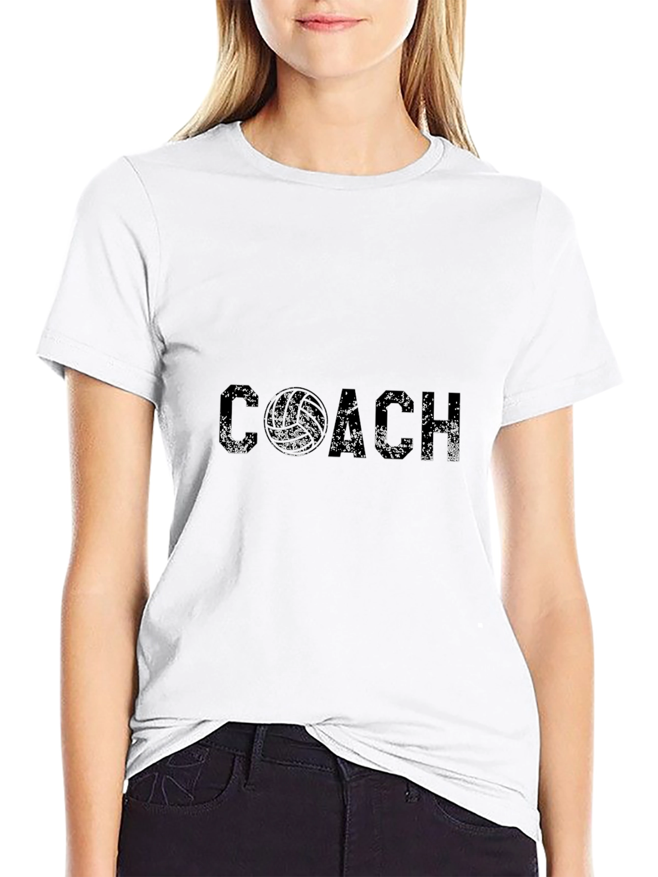 Coach T-Shirt - Black Distressed Print