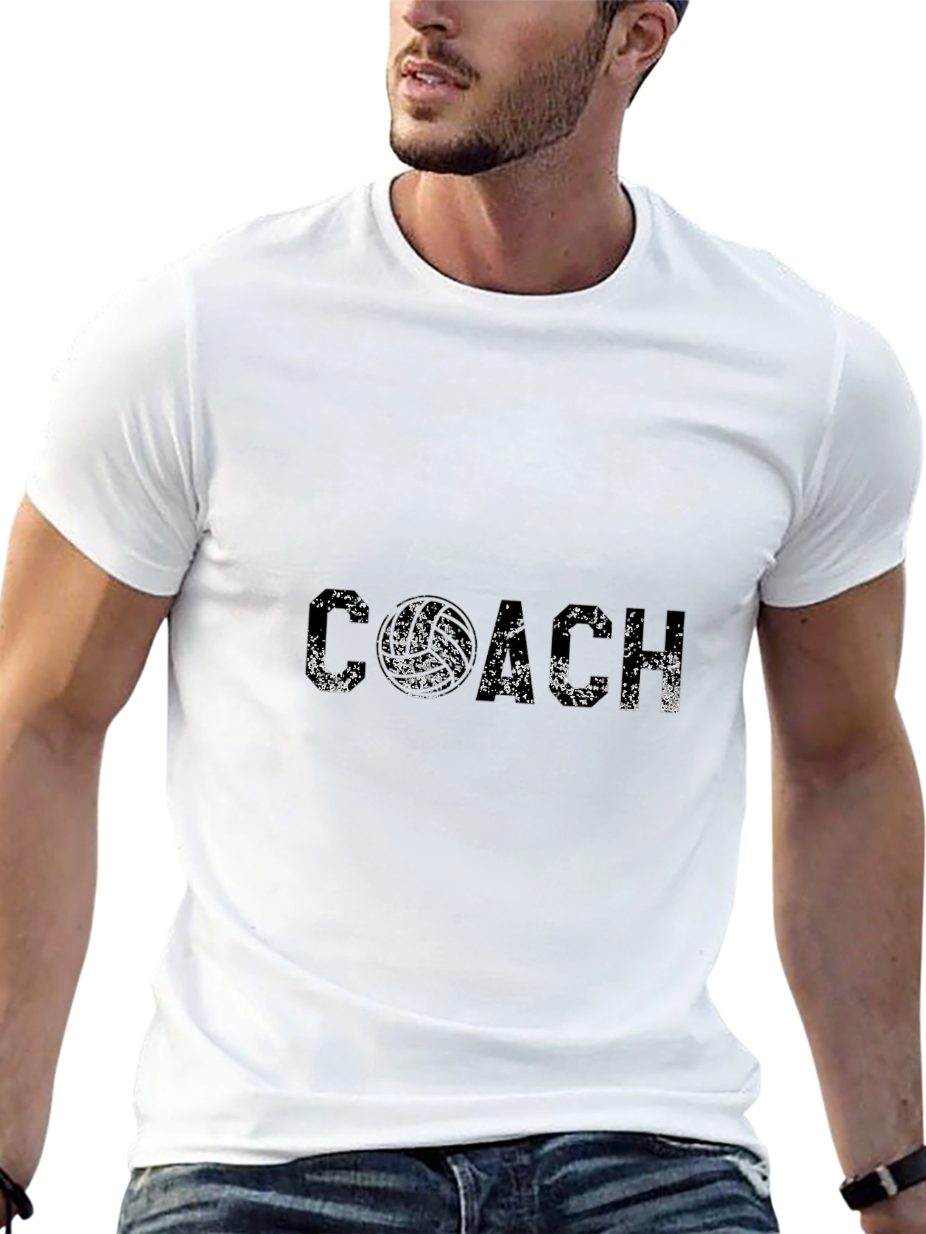 Coach T-Shirt - Black Distressed Print