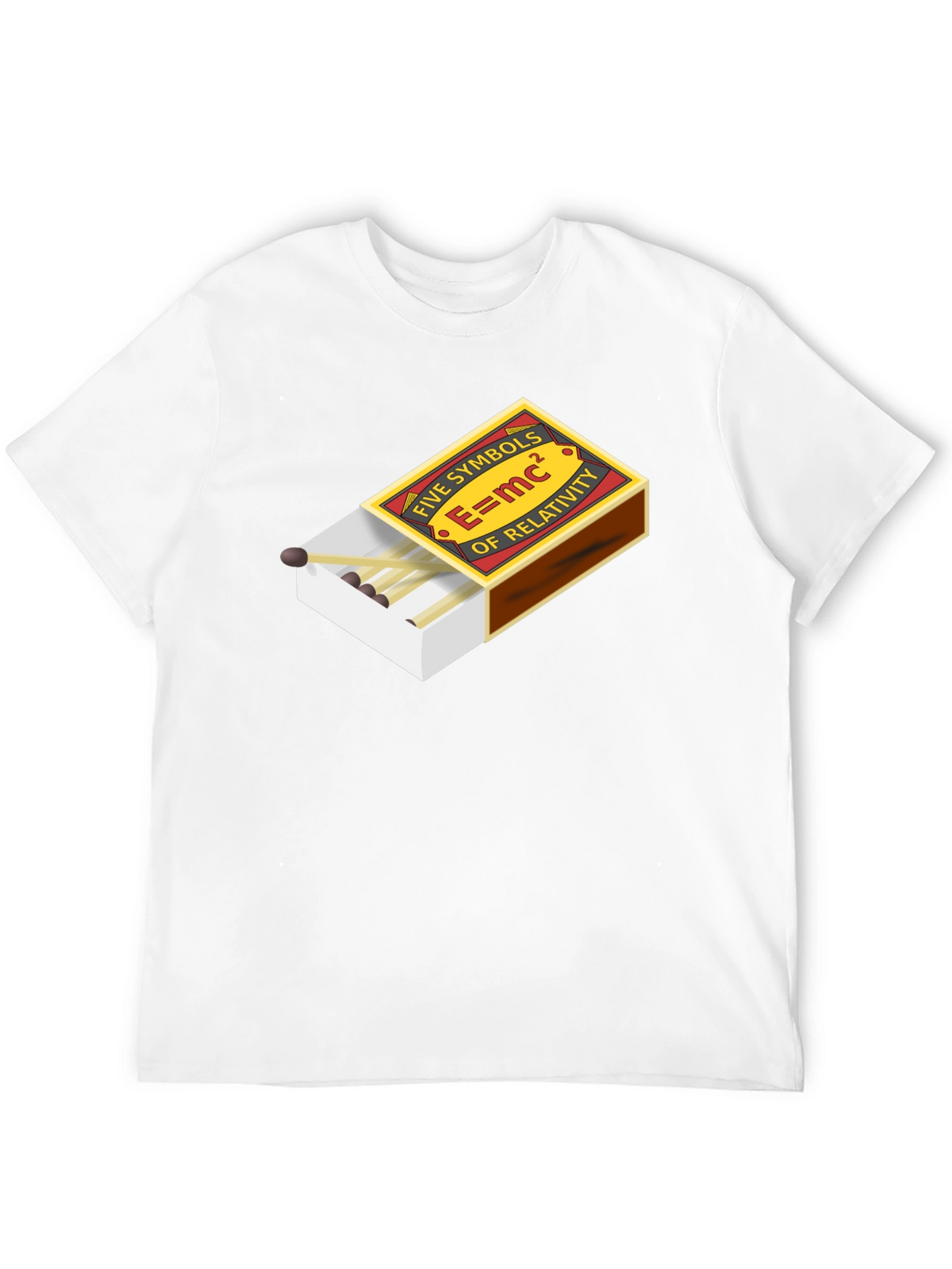 E=mc² Five Symbols of Relativity Graphic T-Shirt