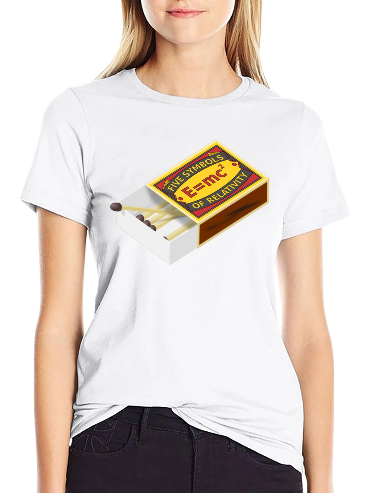 E=mc² Five Symbols of Relativity Graphic T-Shirt