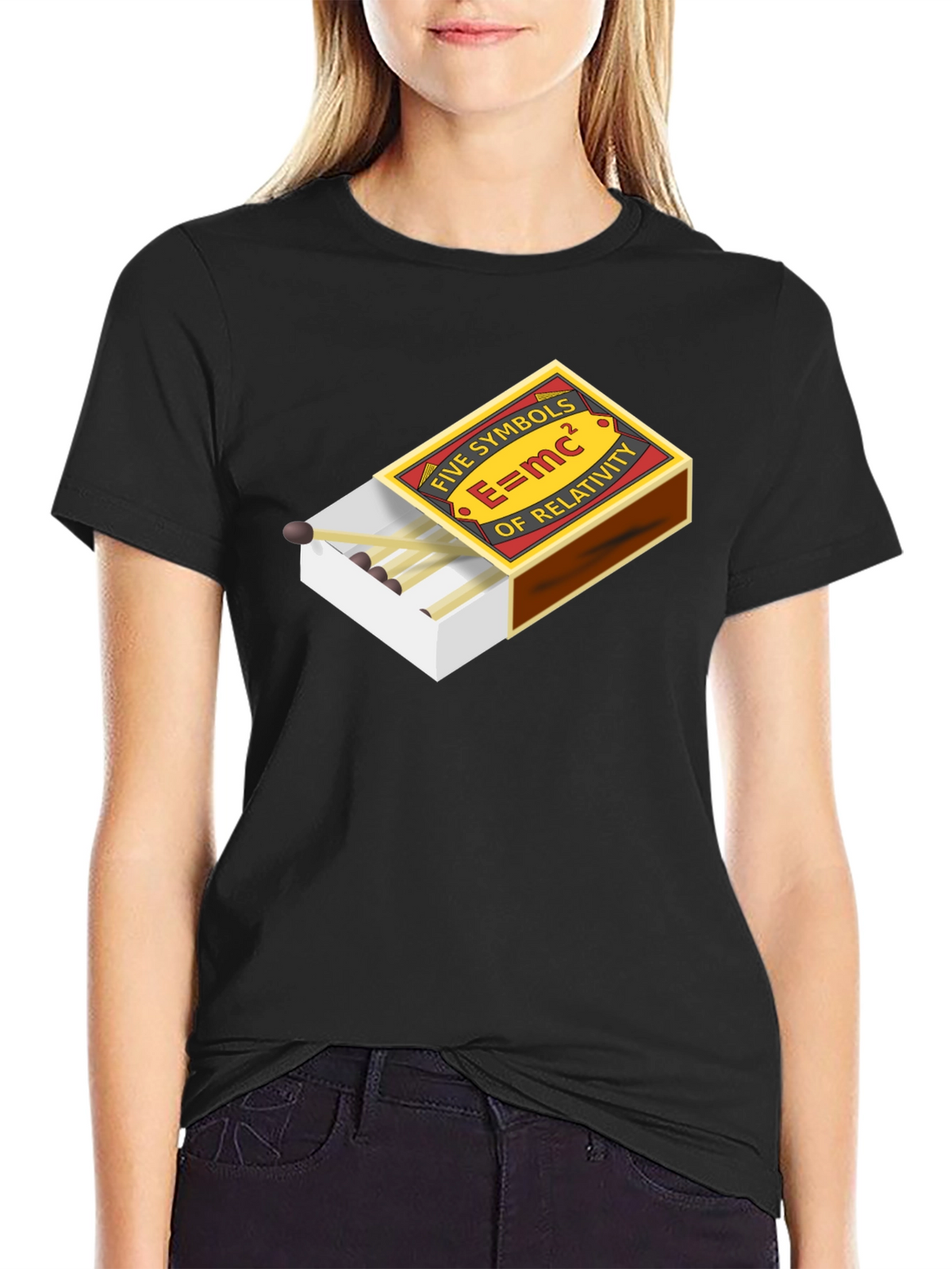 E=mc² Five Symbols of Relativity Graphic T-Shirt