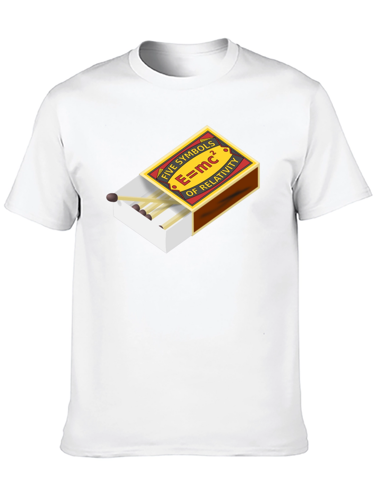 E=mc² Five Symbols of Relativity Graphic T-Shirt