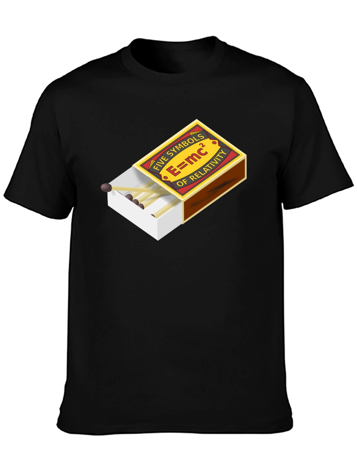 E=mc² Five Symbols of Relativity Graphic T-Shirt