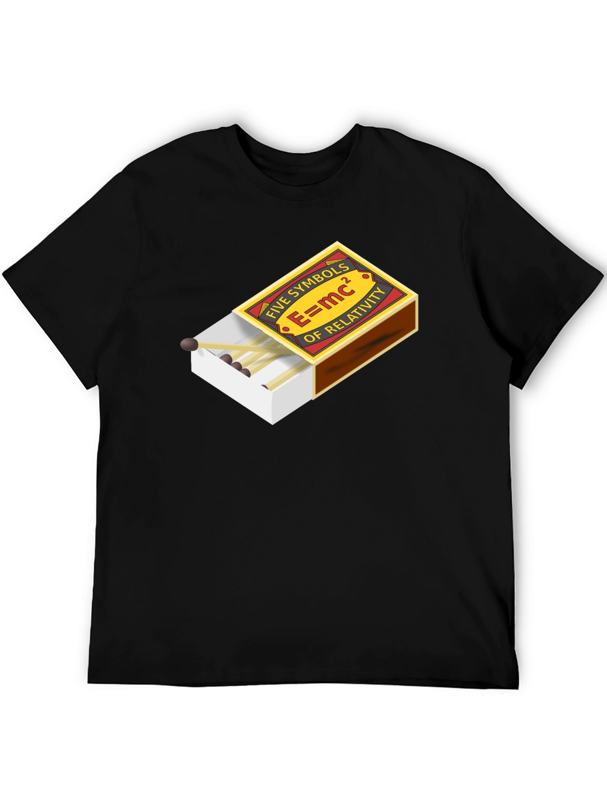 E=mc² Five Symbols of Relativity Graphic T-Shirt