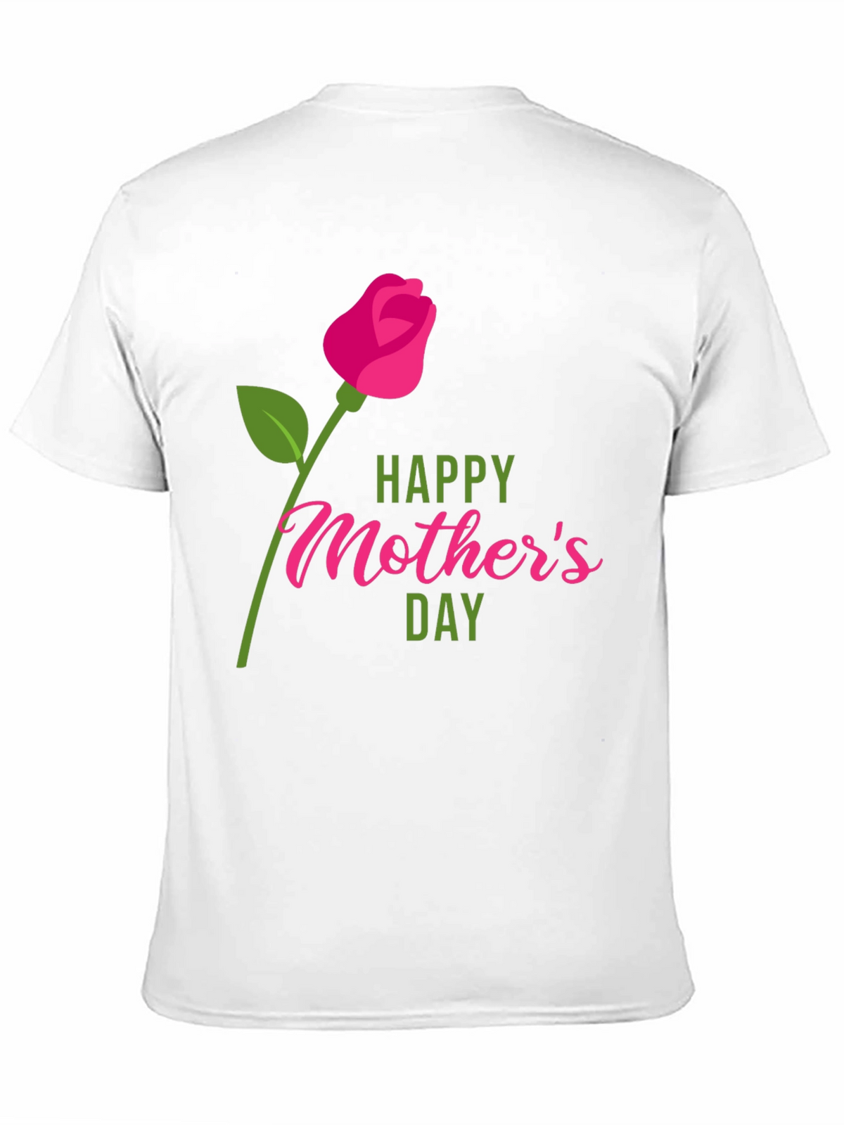 Happy Mothers Day Graphic Tee - Black Cotton