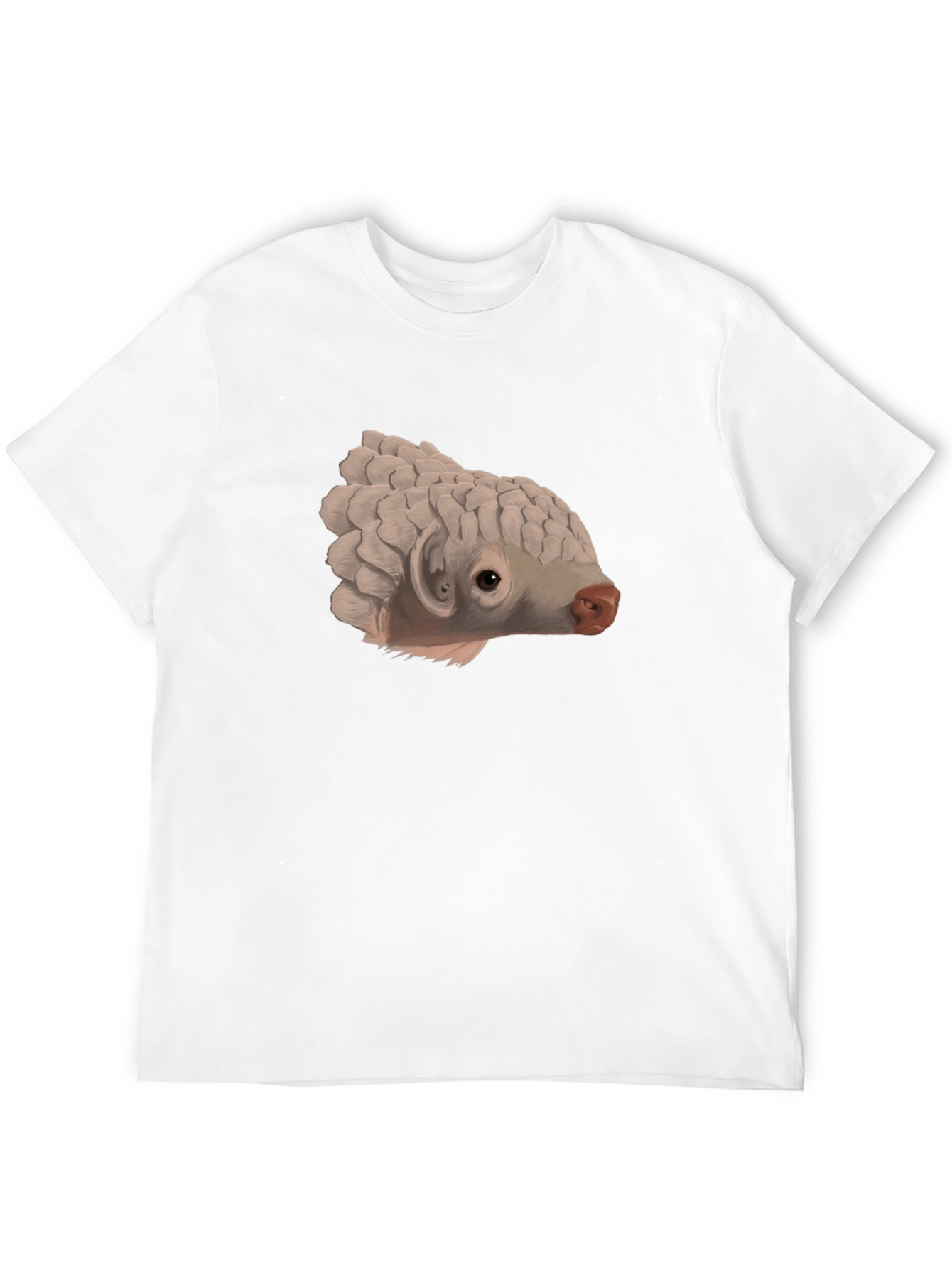 Unique Pangolin Graphic Black T-Shirt