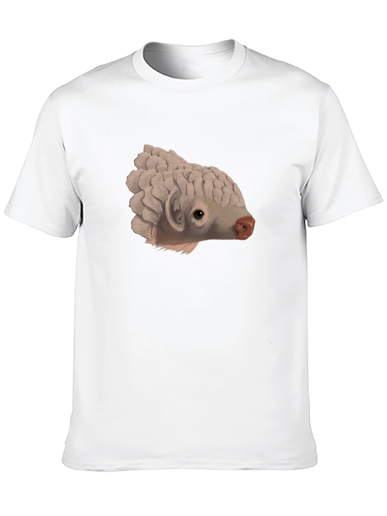 Unique Pangolin Graphic Black T-Shirt