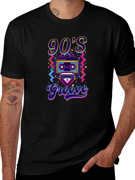 90s Groove T-Shirt - Retro Cassette Tape Design