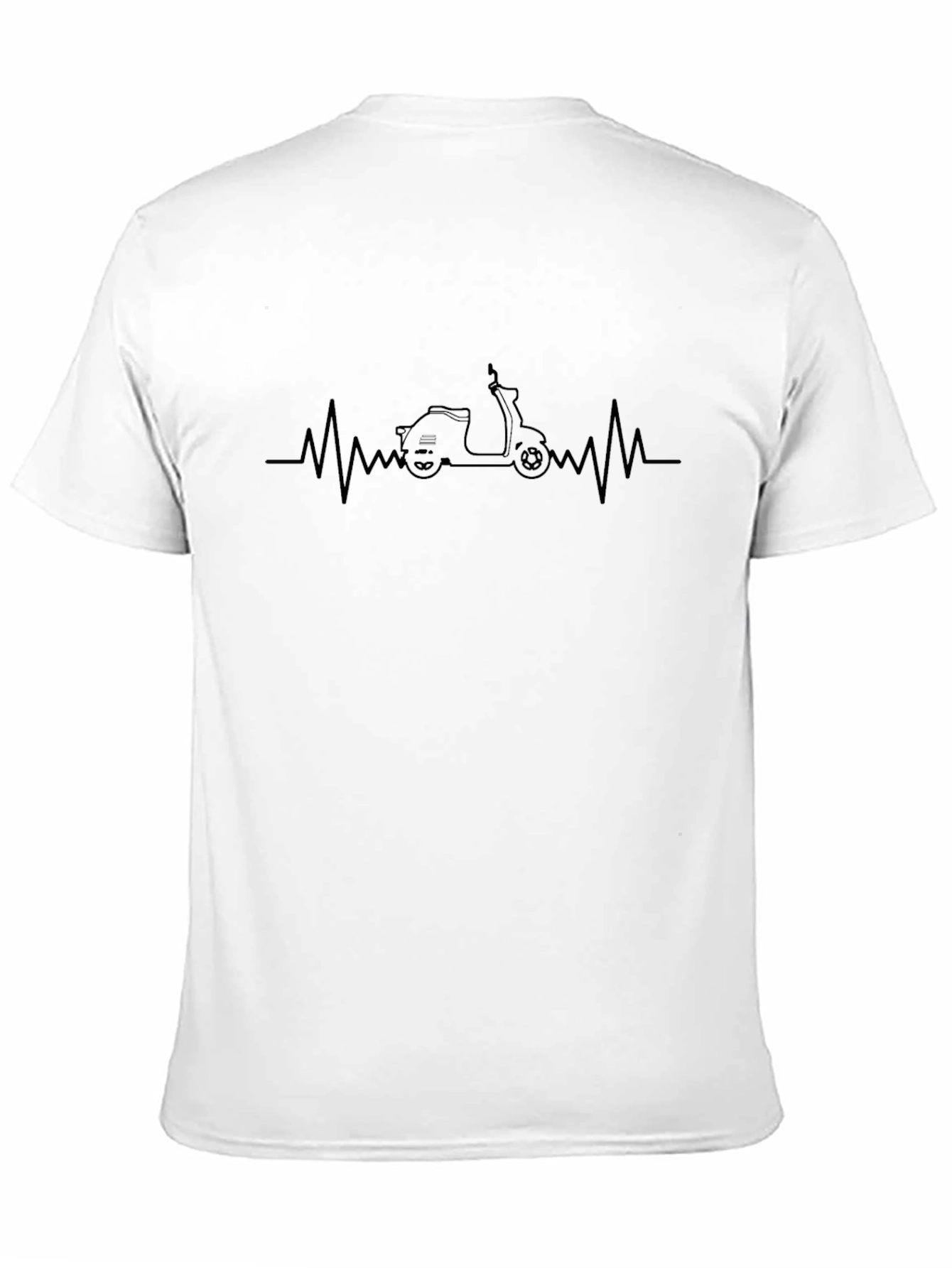 Scooter Heartbeat T-Shirt - Classic Motorcycle Tee