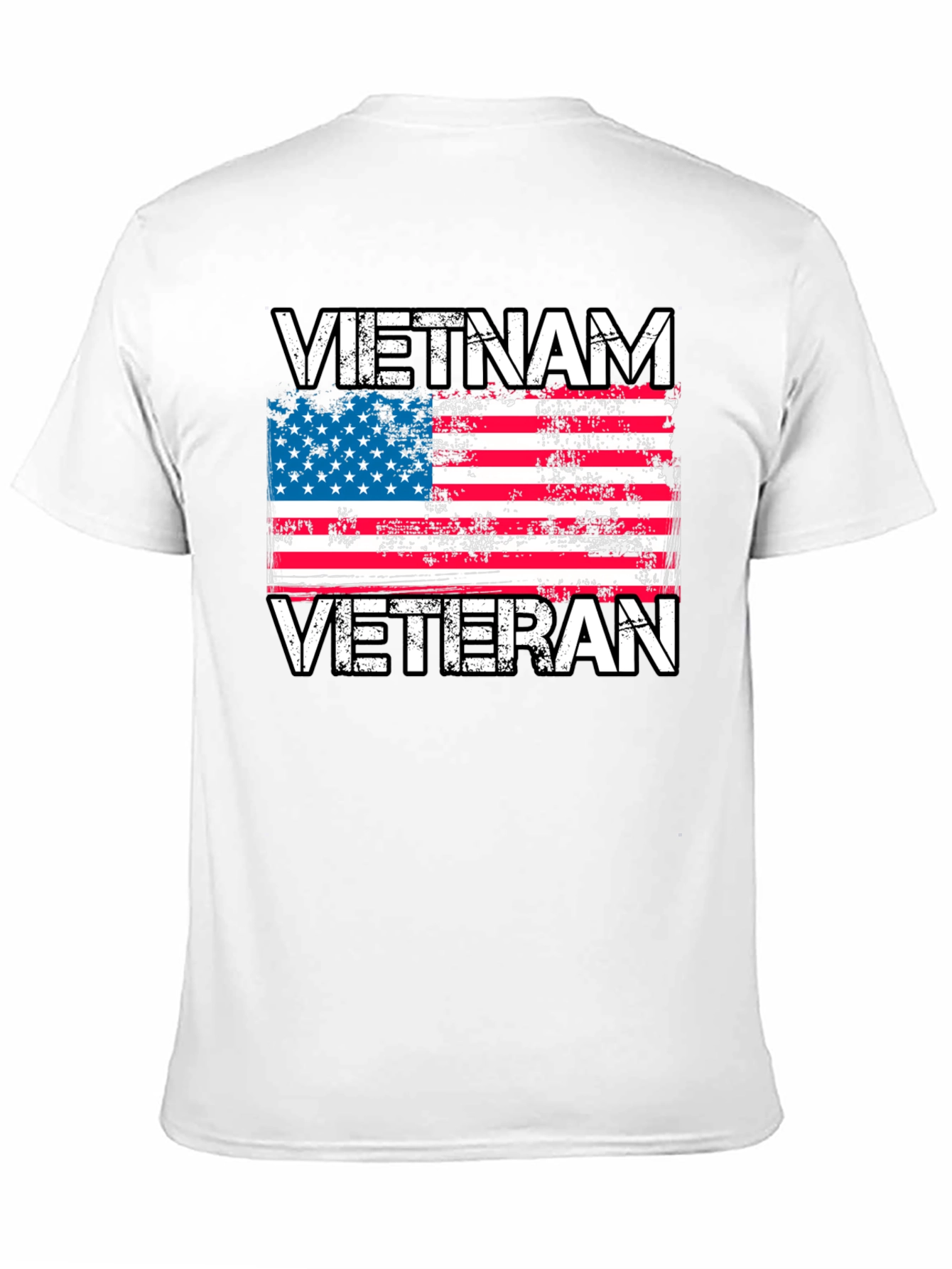 Vietnam Veteran Flag Graphic T-Shirt