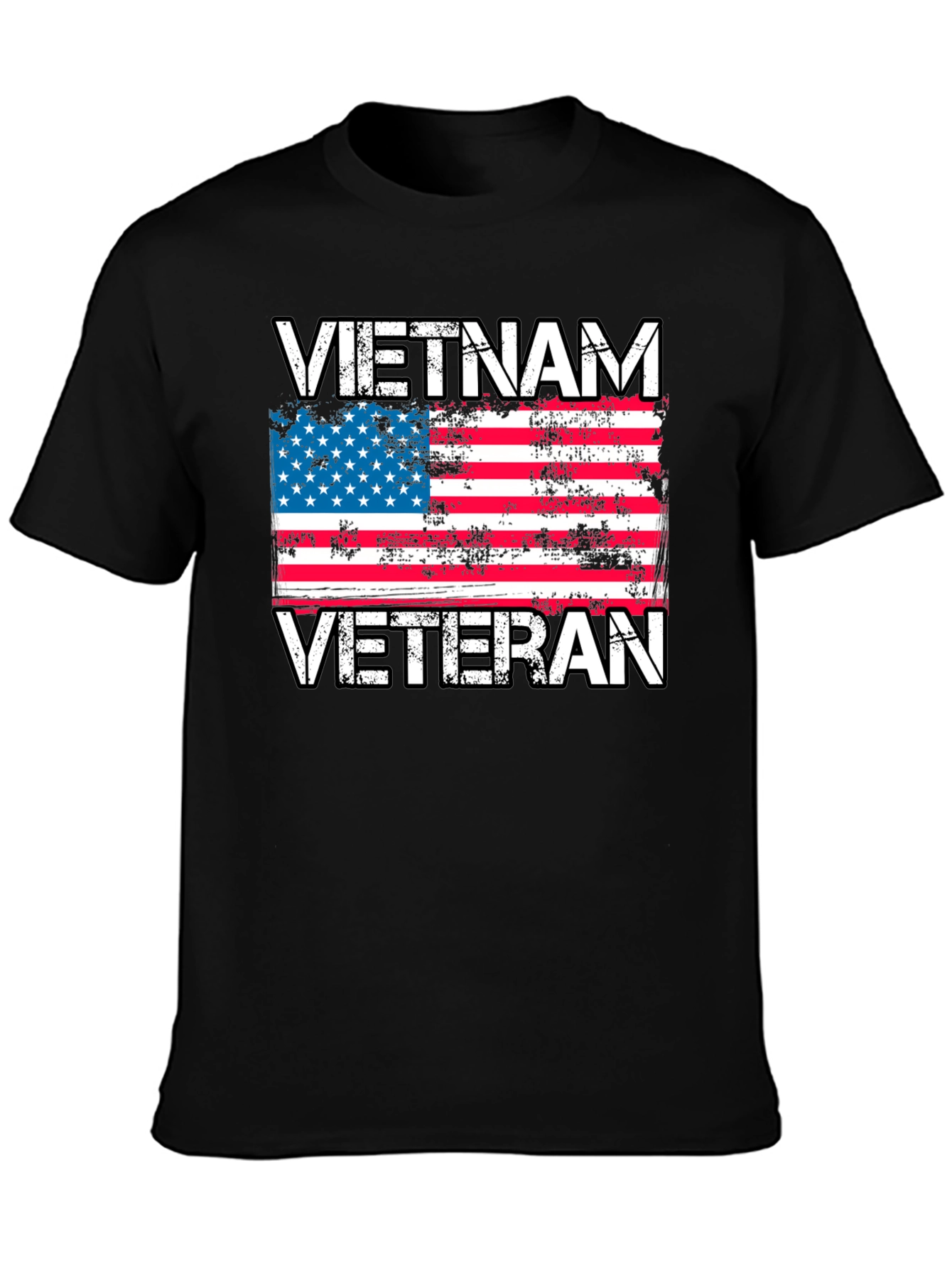 Vietnam Veteran Flag Graphic T-Shirt