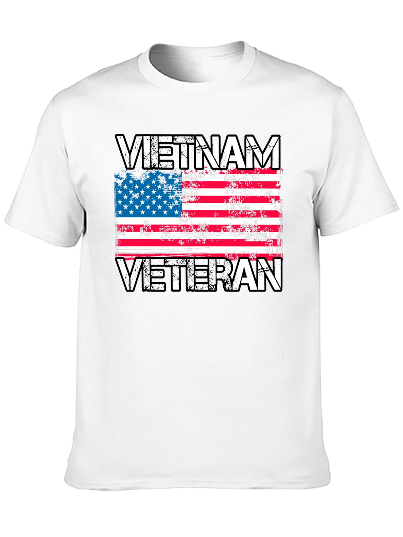 Vietnam Veteran Flag Graphic T-Shirt