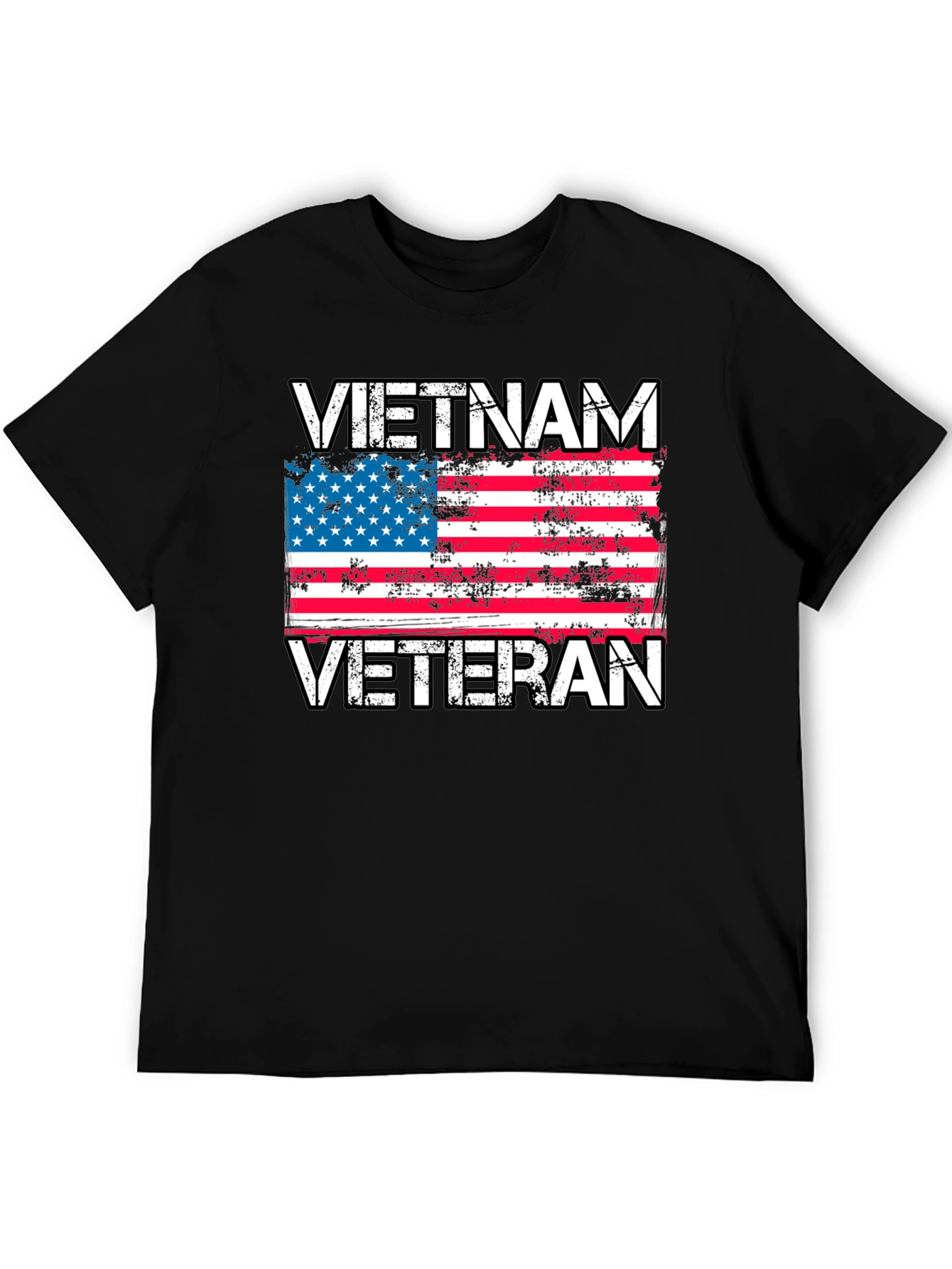 Vietnam Veteran Flag Graphic T-Shirt