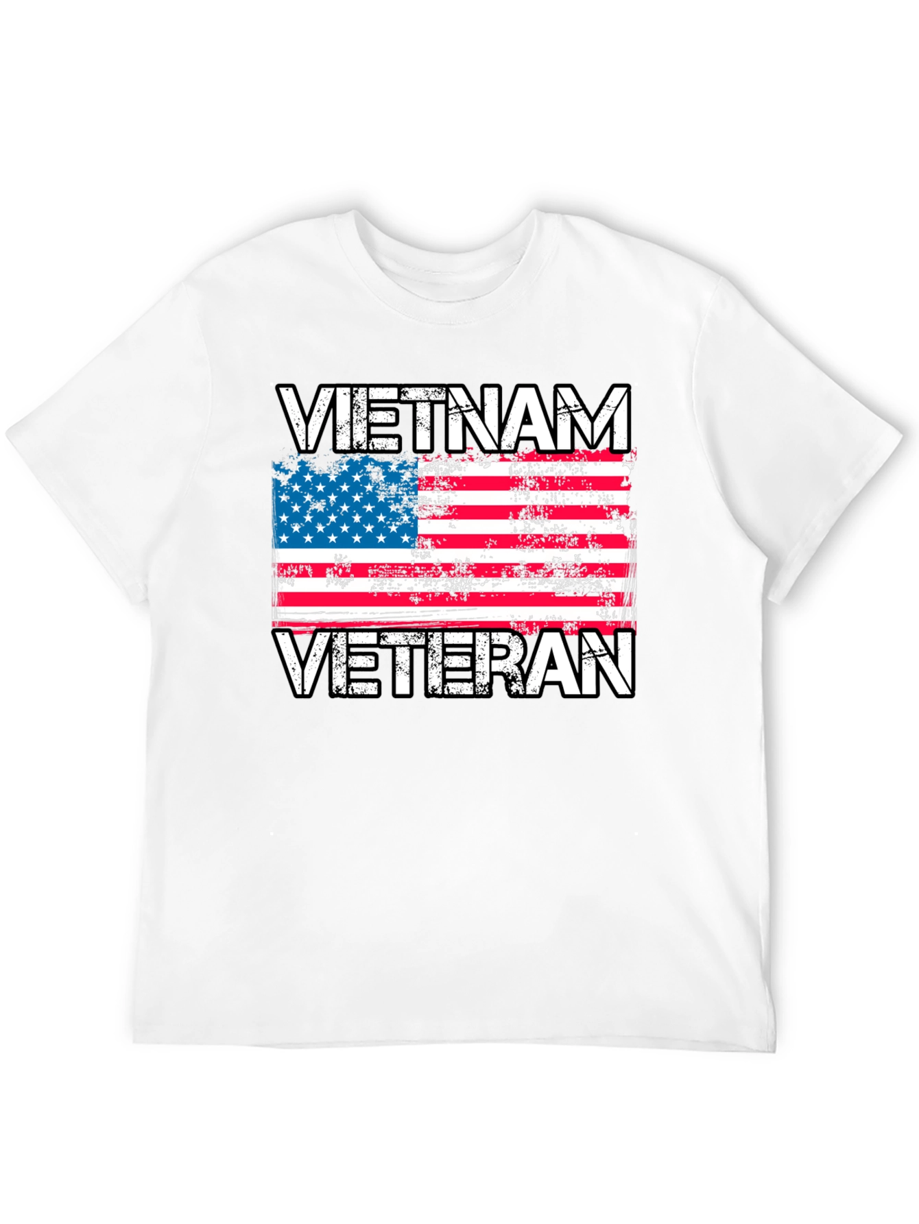 Vietnam Veteran Flag Graphic T-Shirt