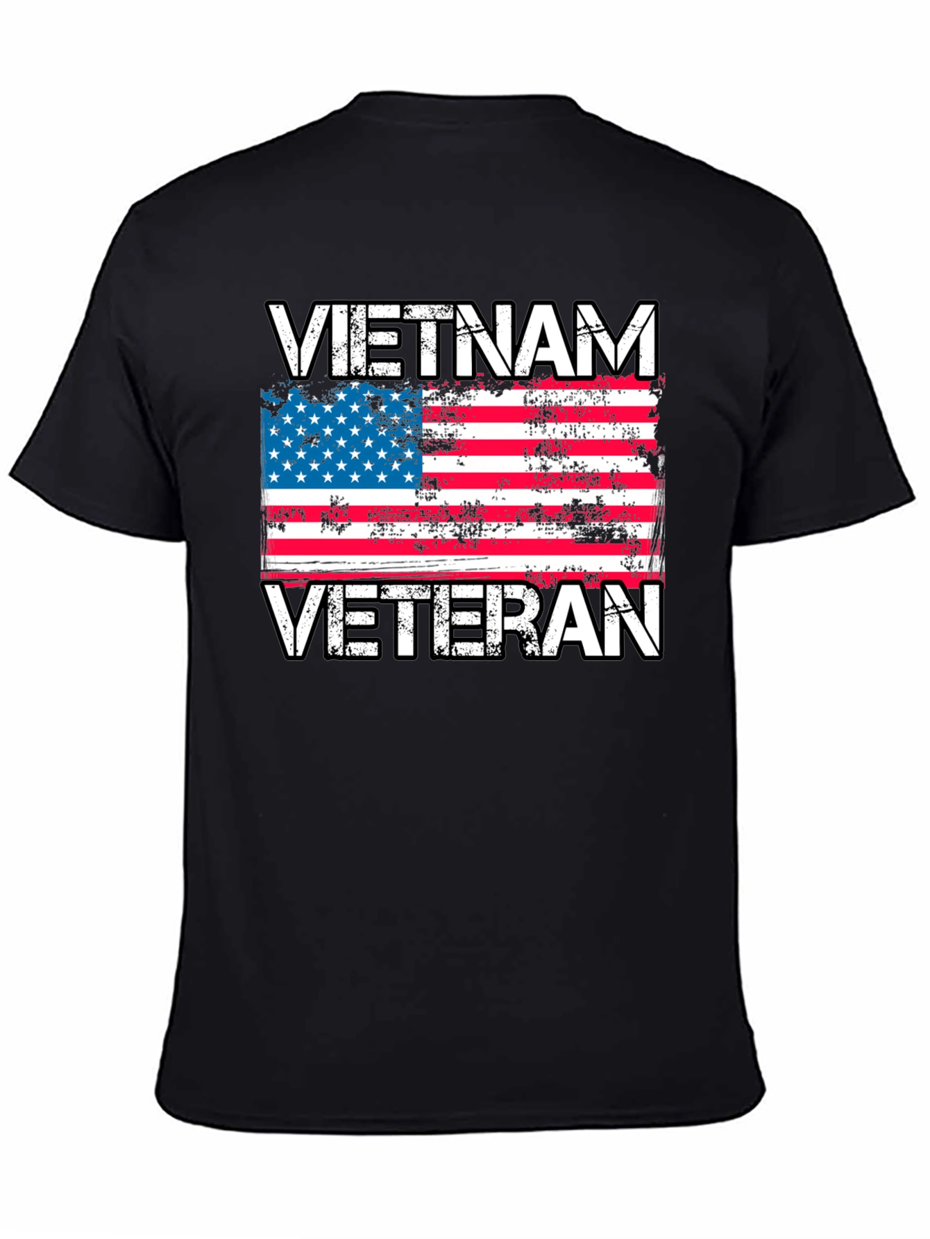 Vietnam Veteran Flag Graphic T-Shirt