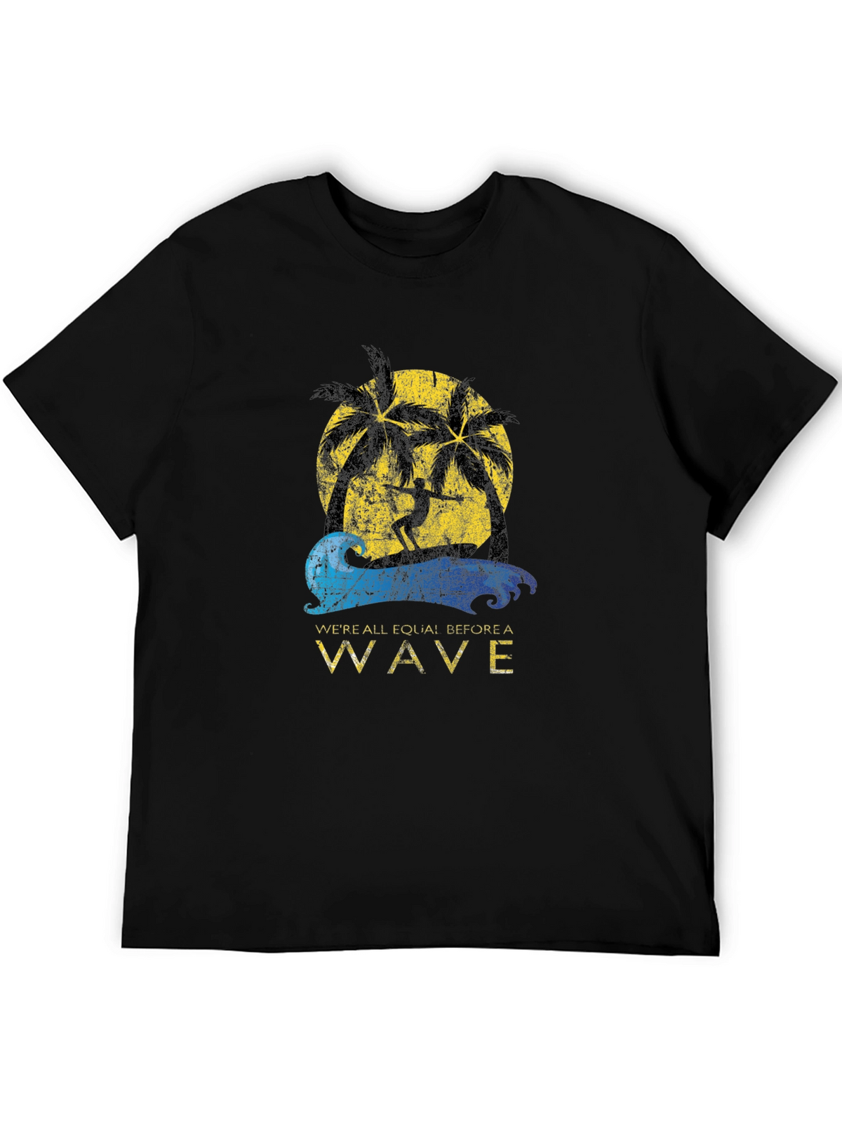 Surfer Wave Graphic Tee - Beach Vibes