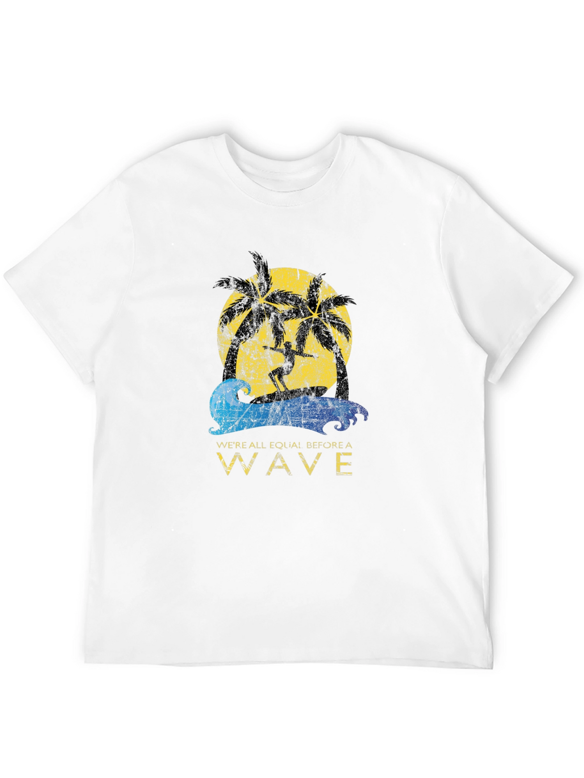Surfer Wave Graphic Tee - Beach Vibes