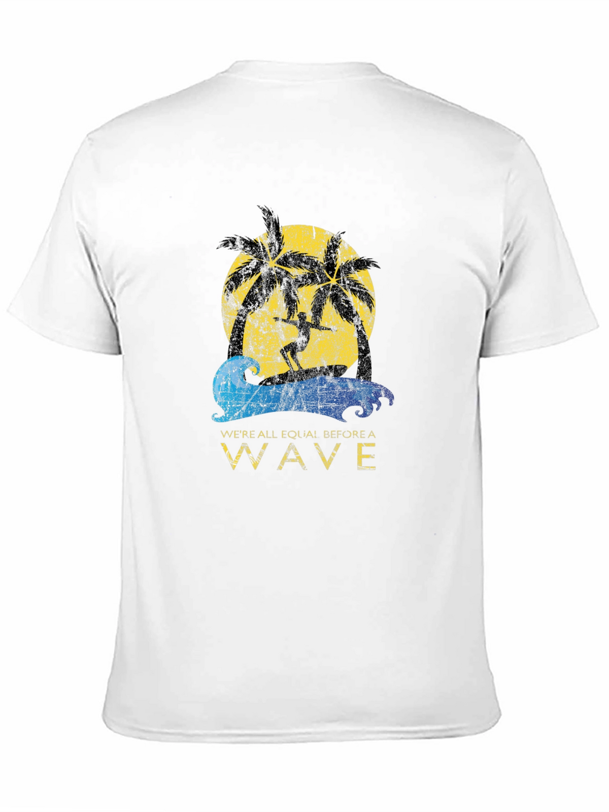 Surfer Wave Graphic Tee - Beach Vibes