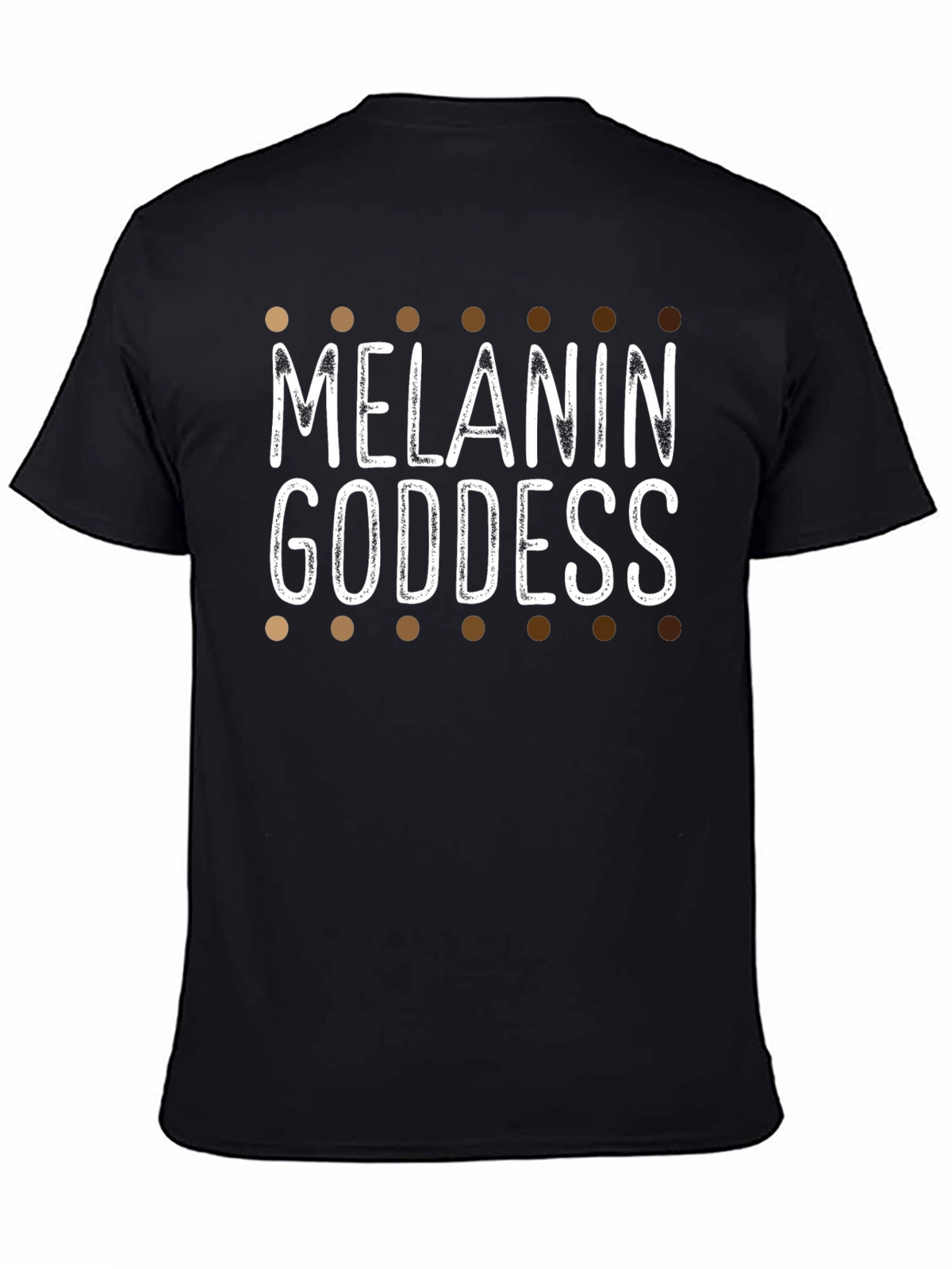 Melanin Goddess T-Shirt Black Cotton Blend