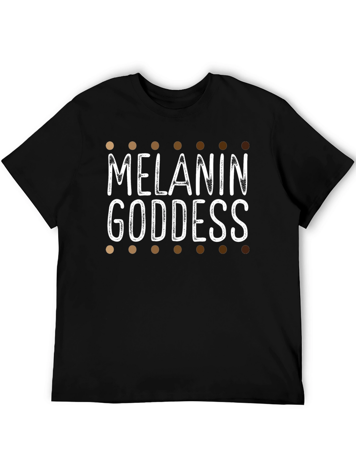 Melanin Goddess T-Shirt Black Cotton Blend