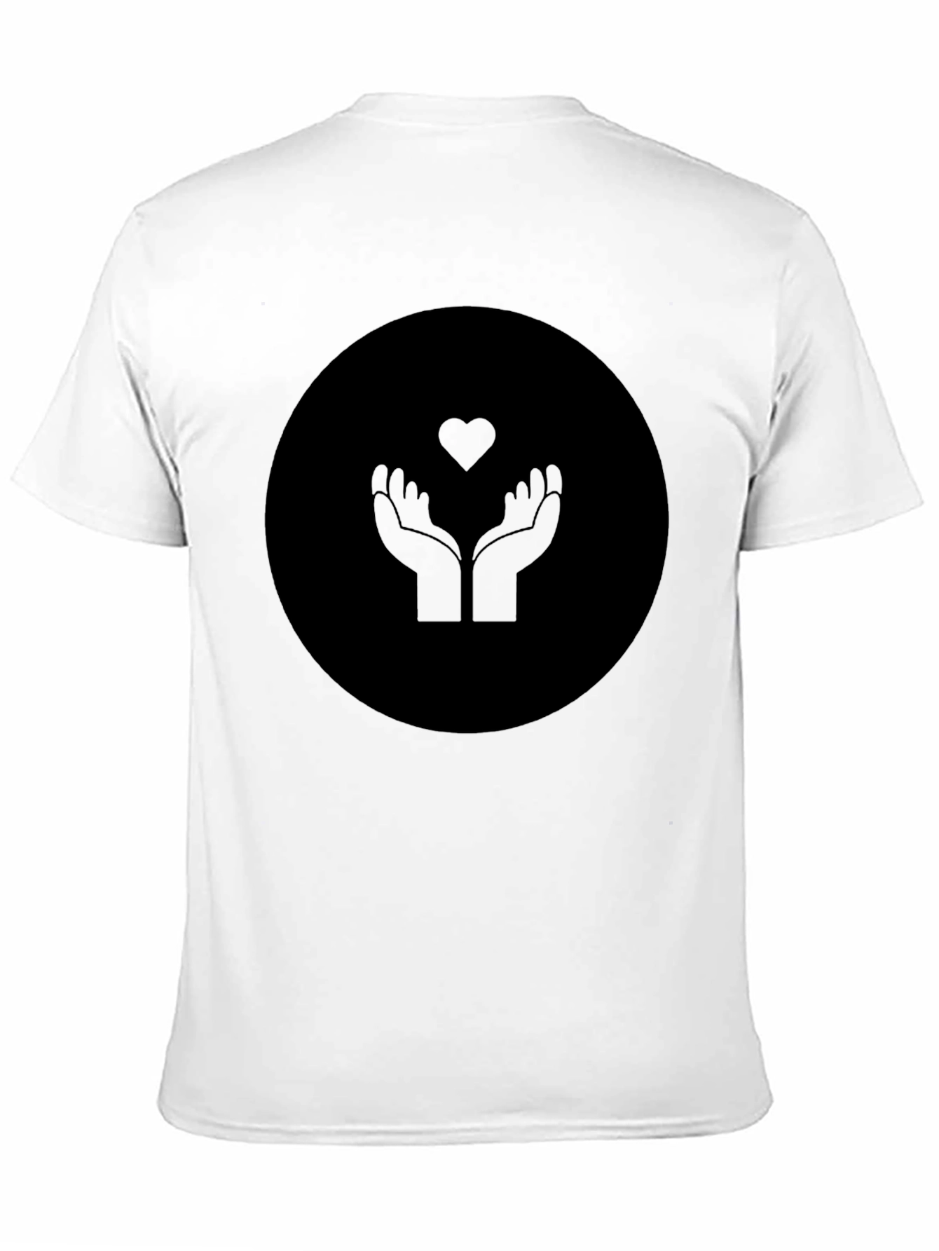 Heart Hands Graphic Black T-Shirt
