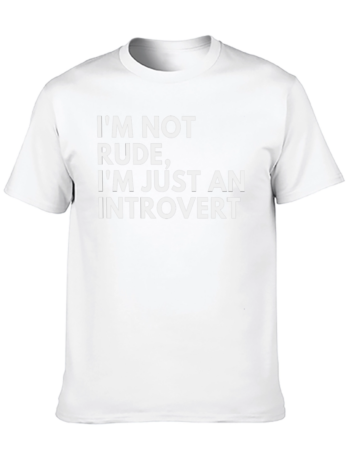 Introvert Statement T-Shirt - Black Graphic Tee