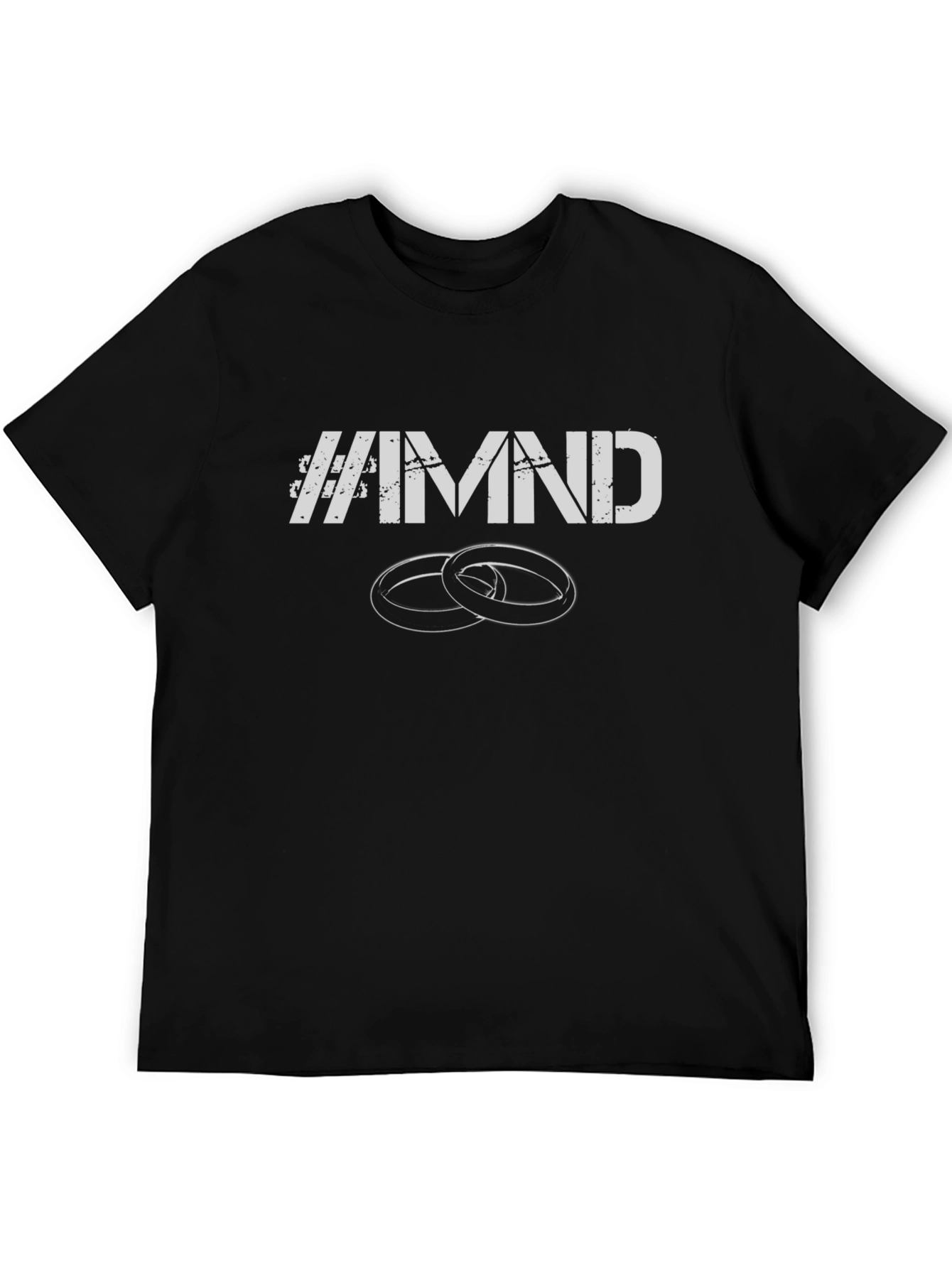 IAMND Rings Graphic T-Shirt - Black Casual Tee