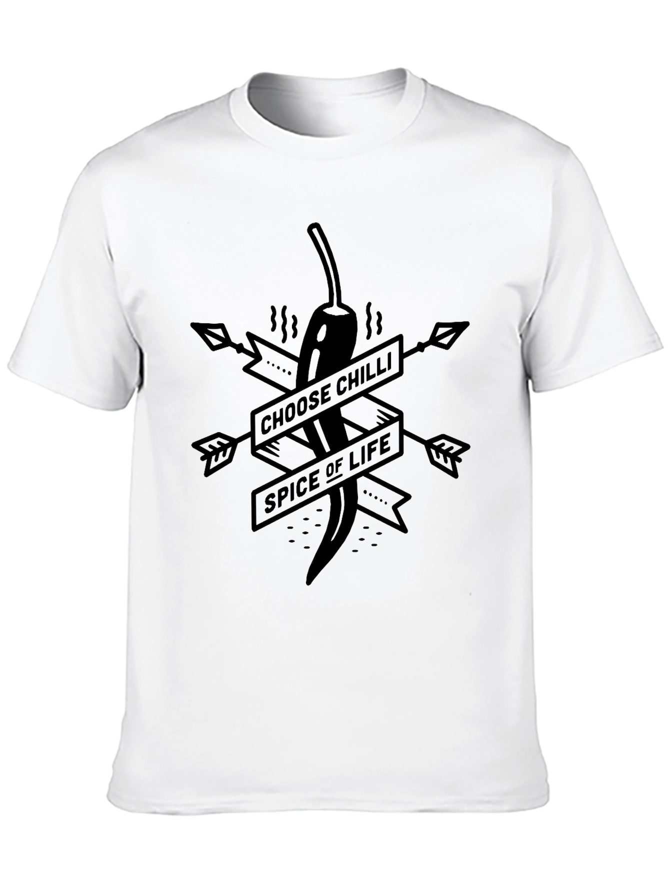 Choose Chilli Spice of Life T-Shirt - Black