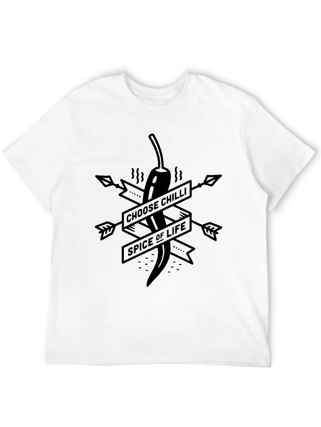 Choose Chilli Spice of Life T-Shirt - Black