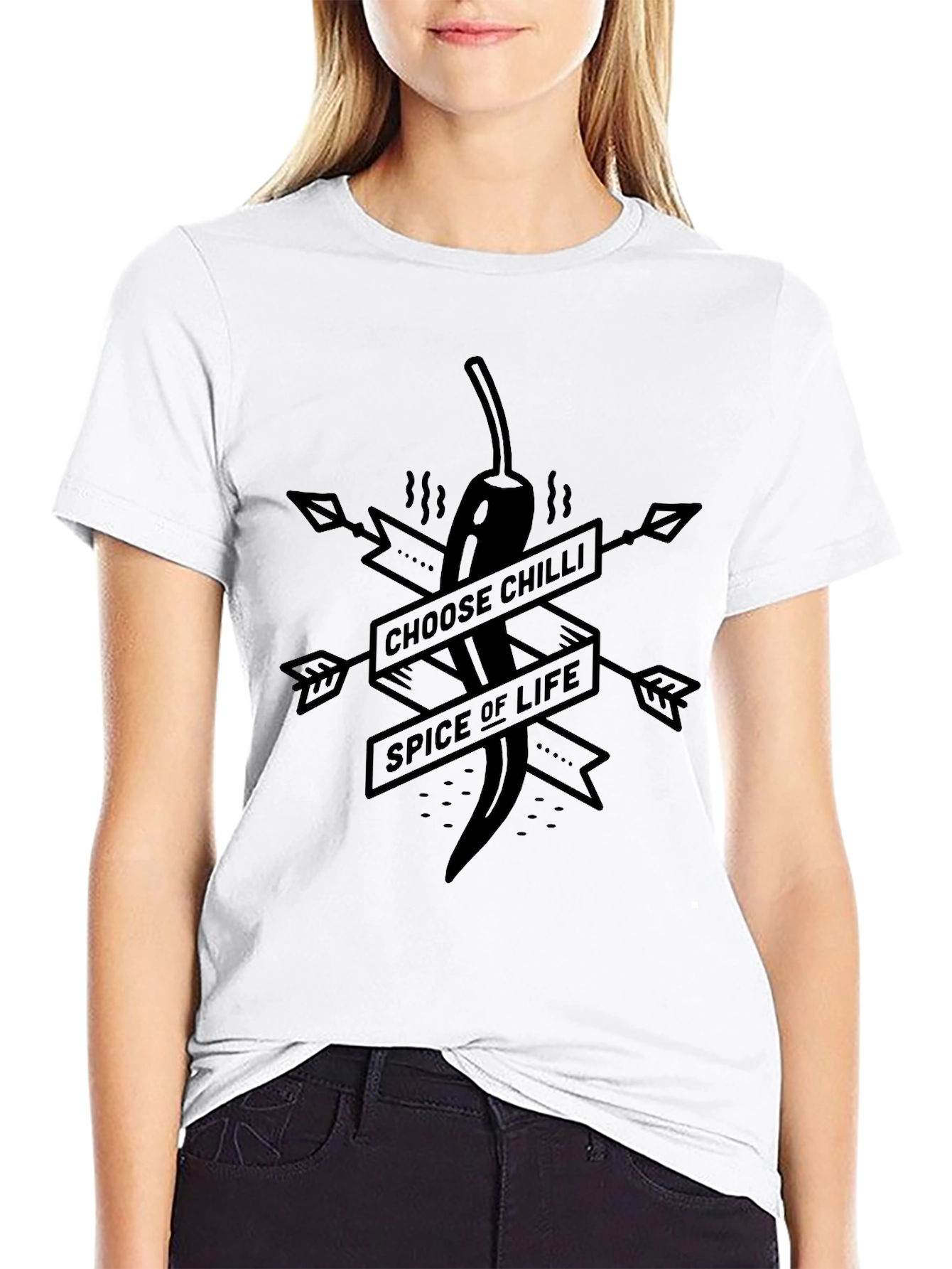 Choose Chilli Spice of Life T-Shirt - Black