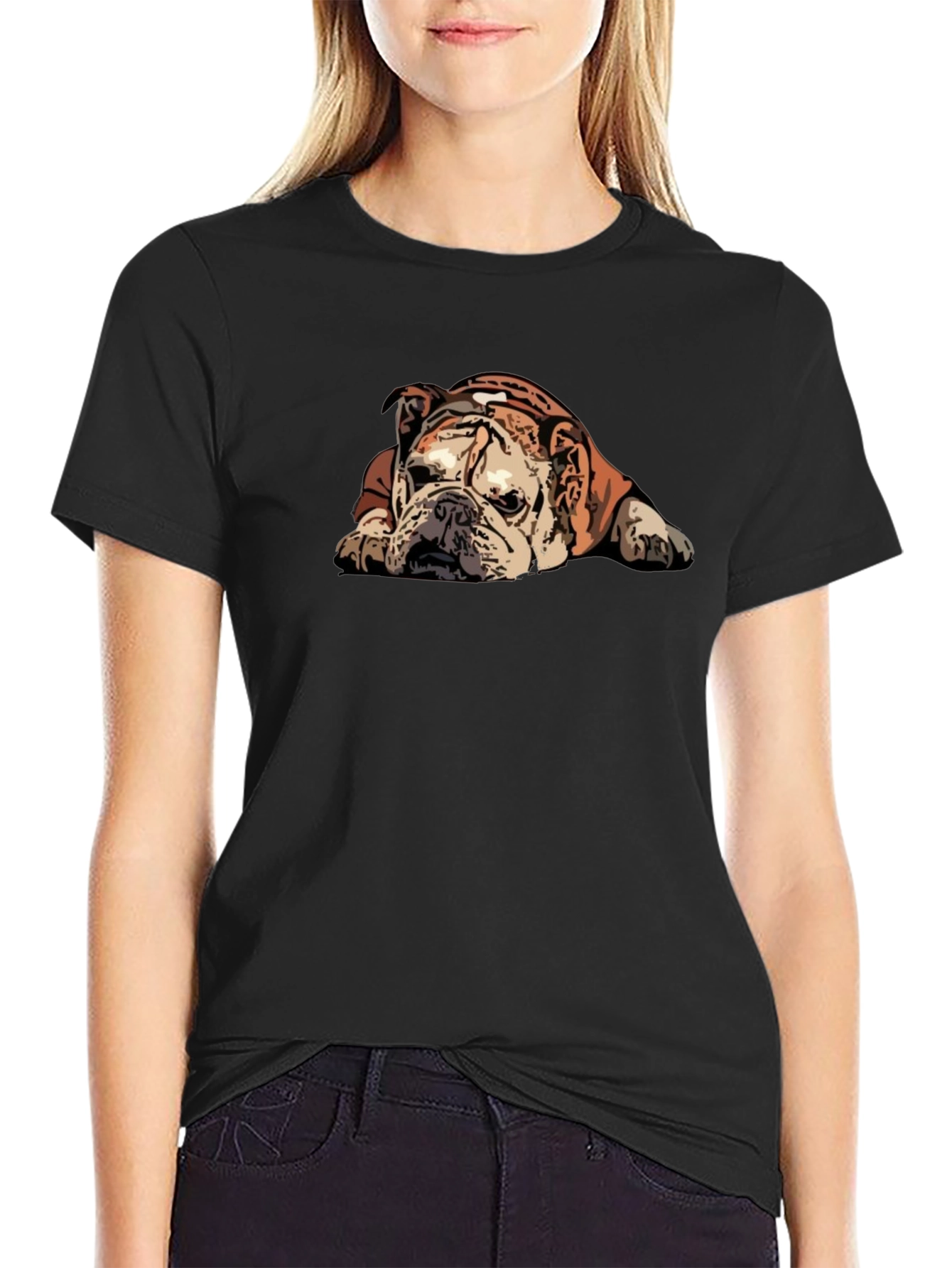 Bulldog Graphic T-Shirt - Relaxed Fit
