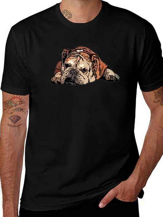 Bulldog Graphic T-Shirt - Relaxed Fit