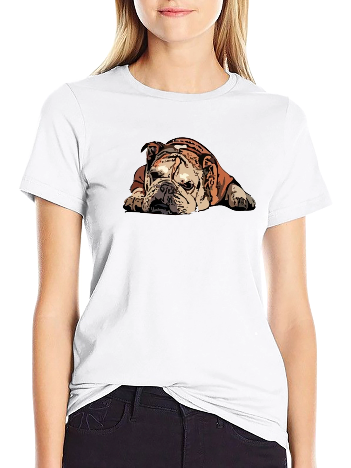 Bulldog Graphic T-Shirt - Relaxed Fit