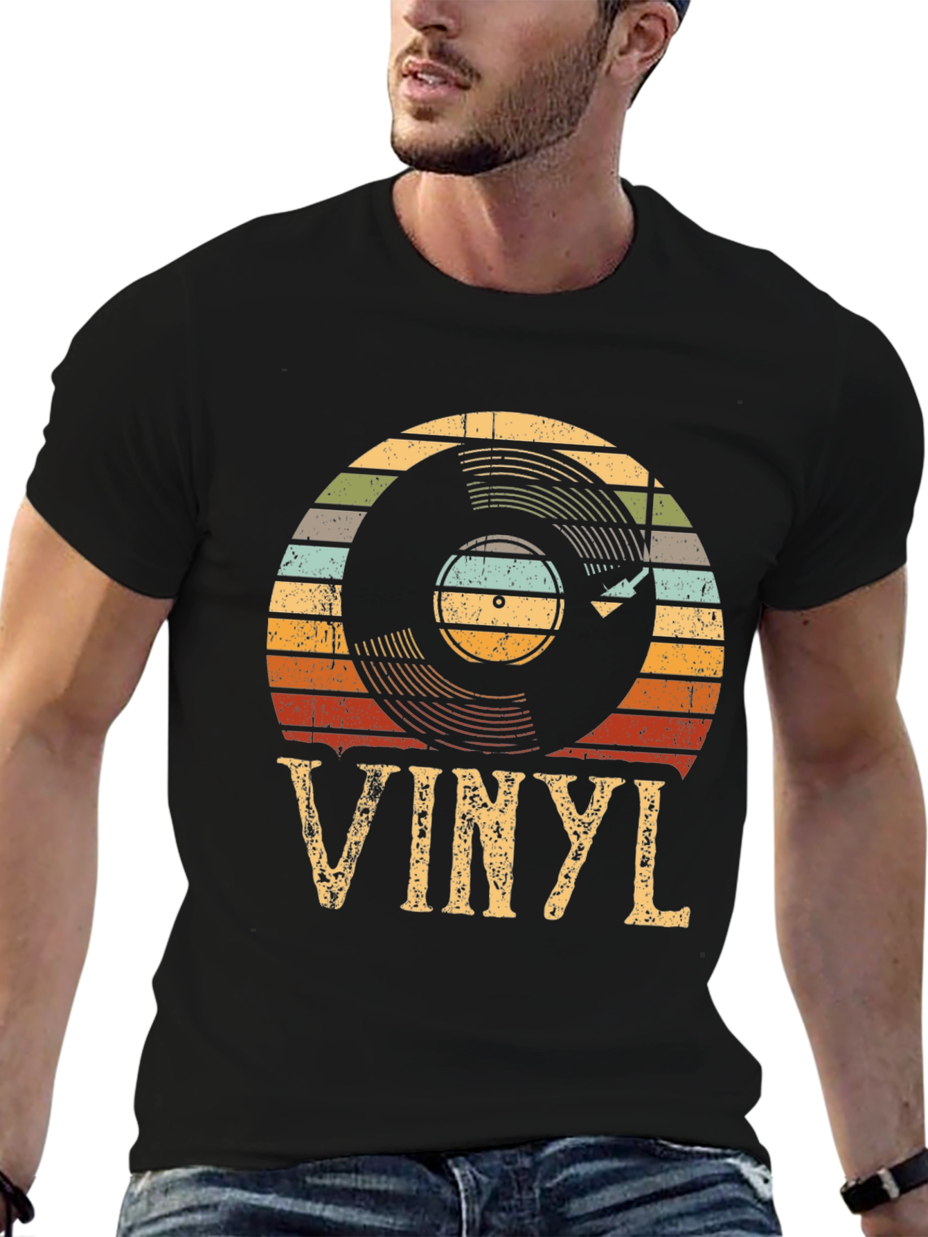 Retro Vinyl Record T-Shirt