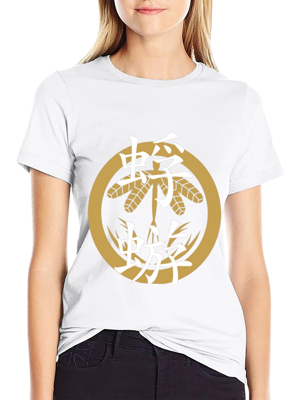 Japanese Crest T-Shirt - Black Cotton Tee