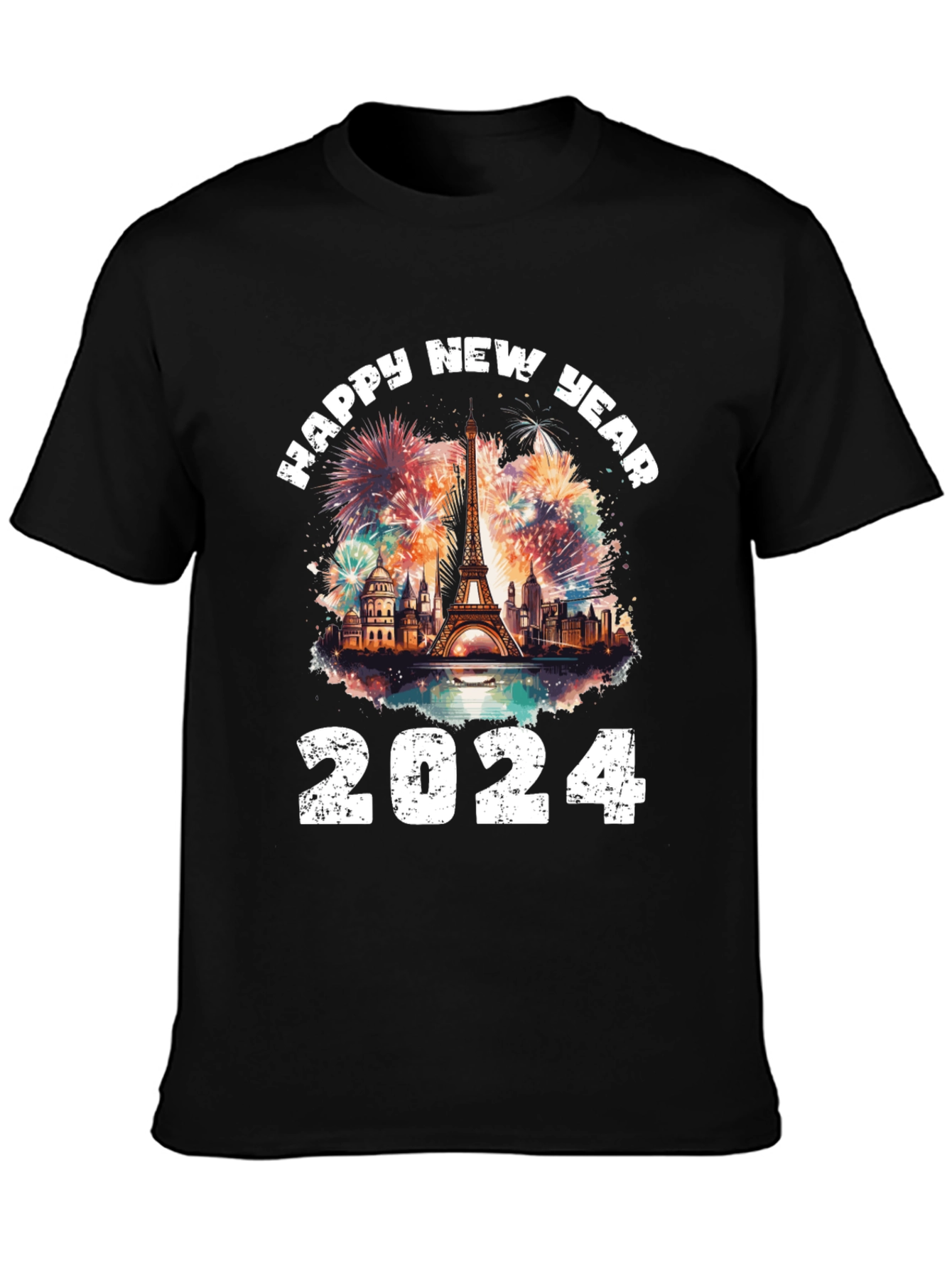 Happy New Year 2024 Paris T-Shirt