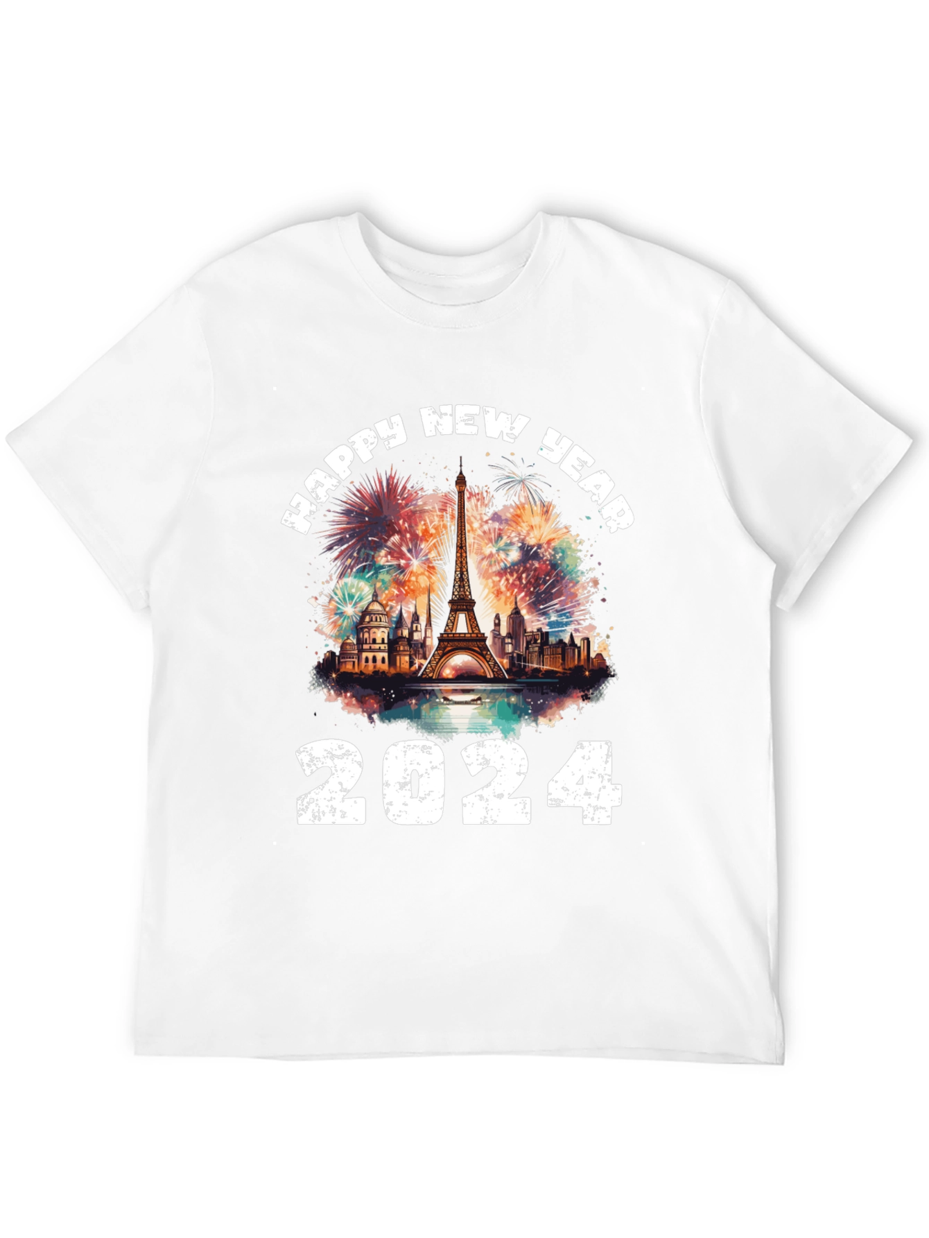 Happy New Year 2024 Paris T-Shirt