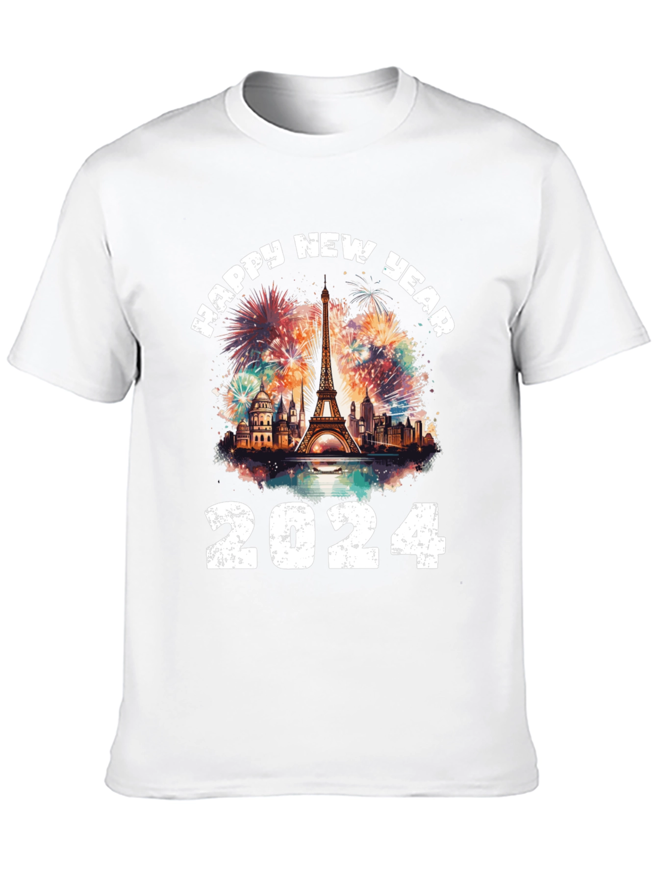 Happy New Year 2024 Paris T-Shirt