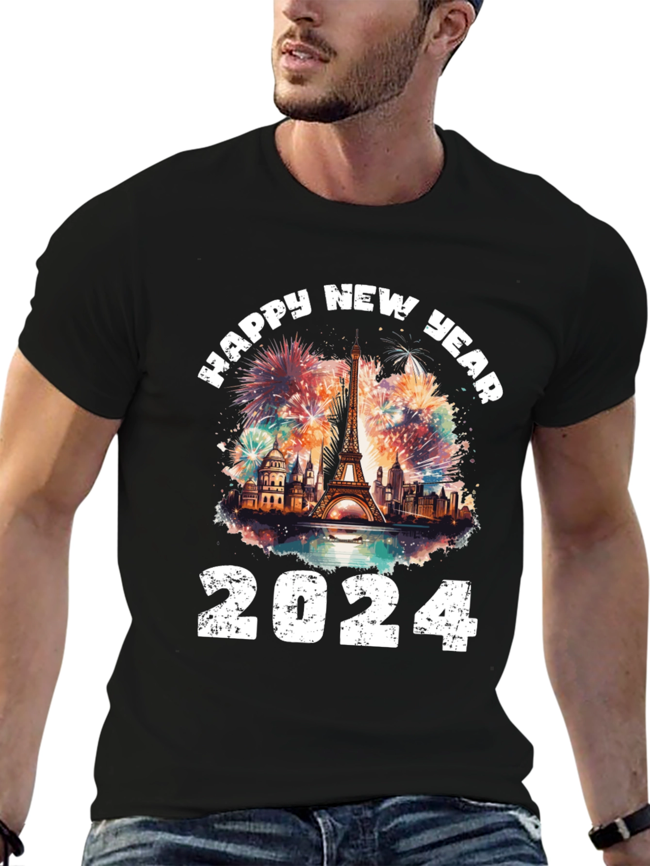 Happy New Year 2024 Paris T-Shirt