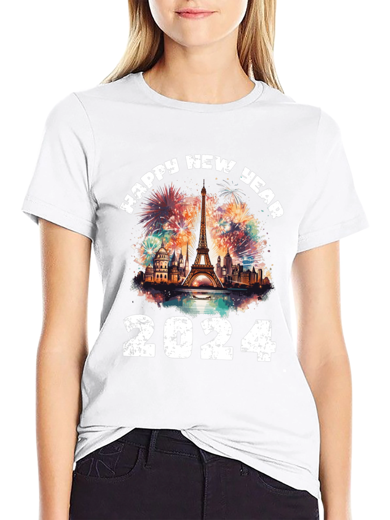 Happy New Year 2024 Paris T-Shirt