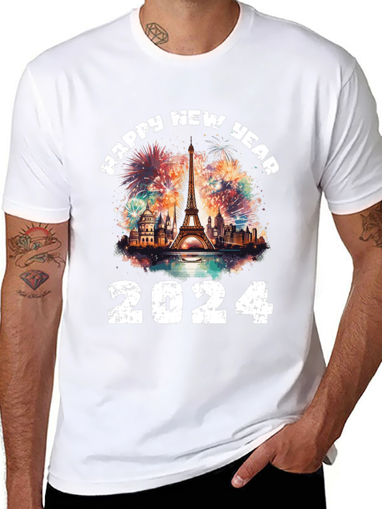 Happy New Year 2024 Paris T-Shirt