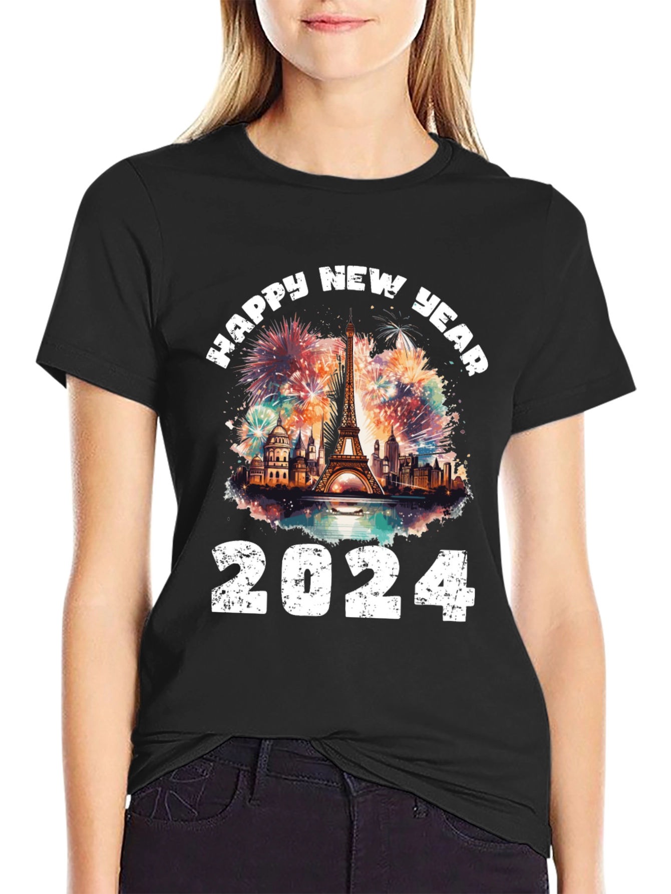 Happy New Year 2024 Paris T-Shirt