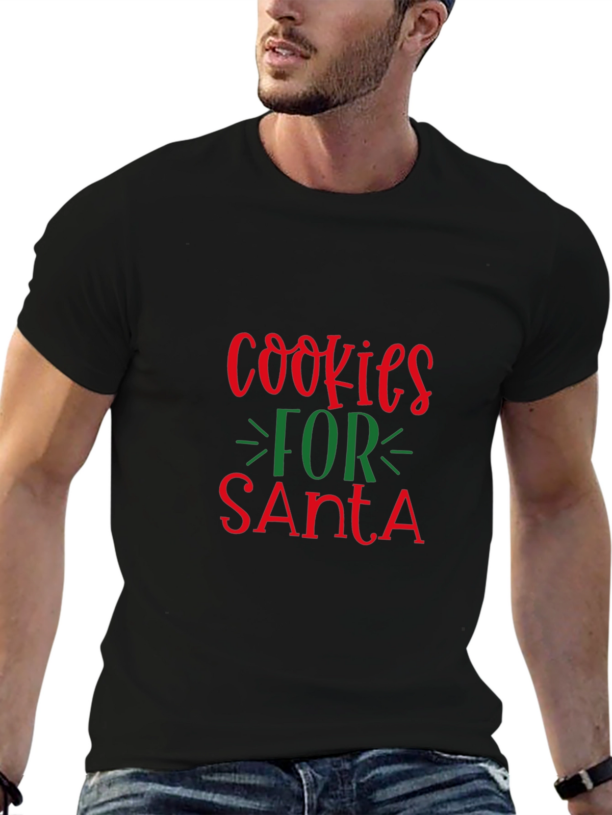 Cookies for Santa Christmas Graphic Tee