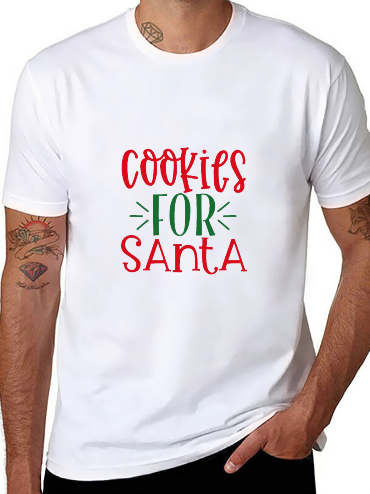 Cookies for Santa Christmas Graphic Tee
