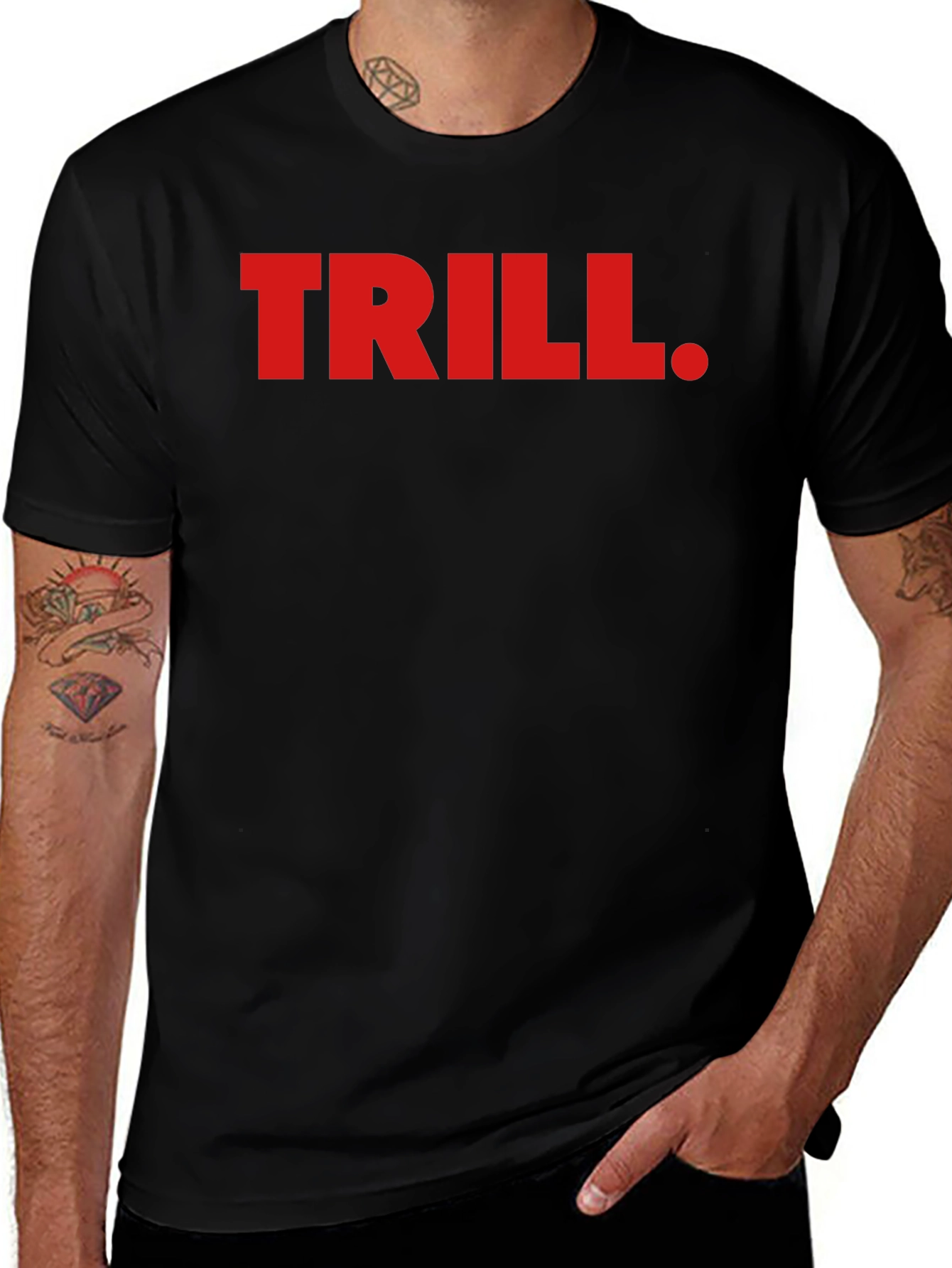 Trill Graphic Tee - Bold Red Print