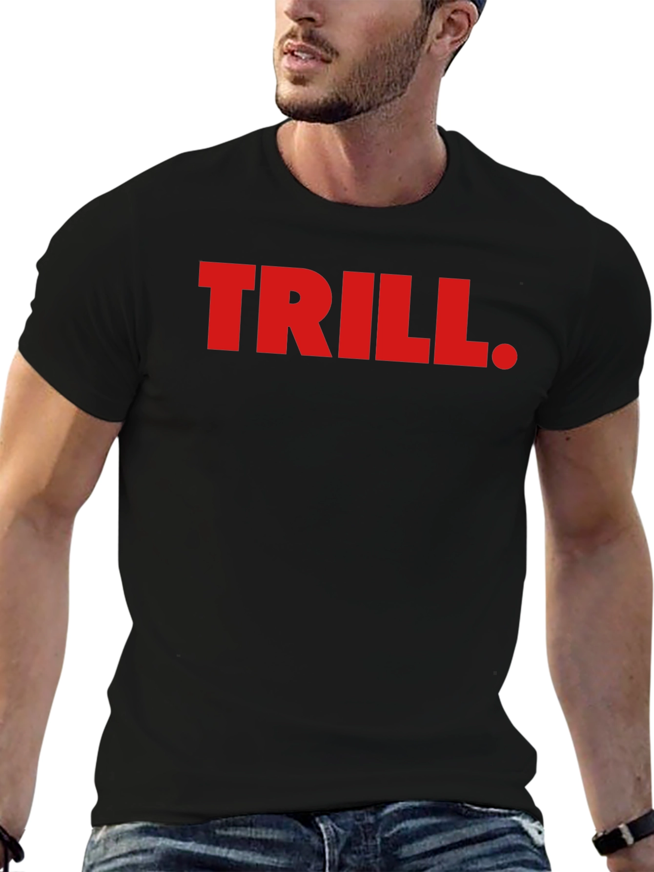 Trill Graphic Tee - Bold Red Print