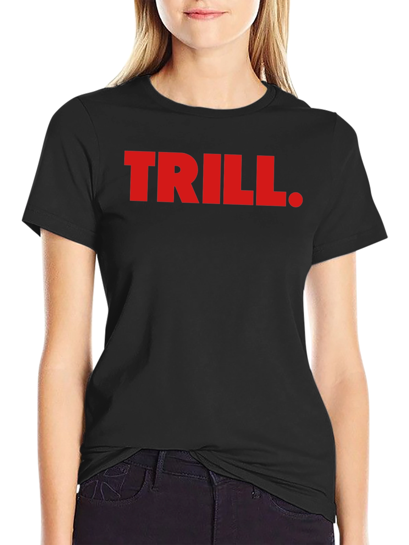 Trill Graphic Tee - Bold Red Print