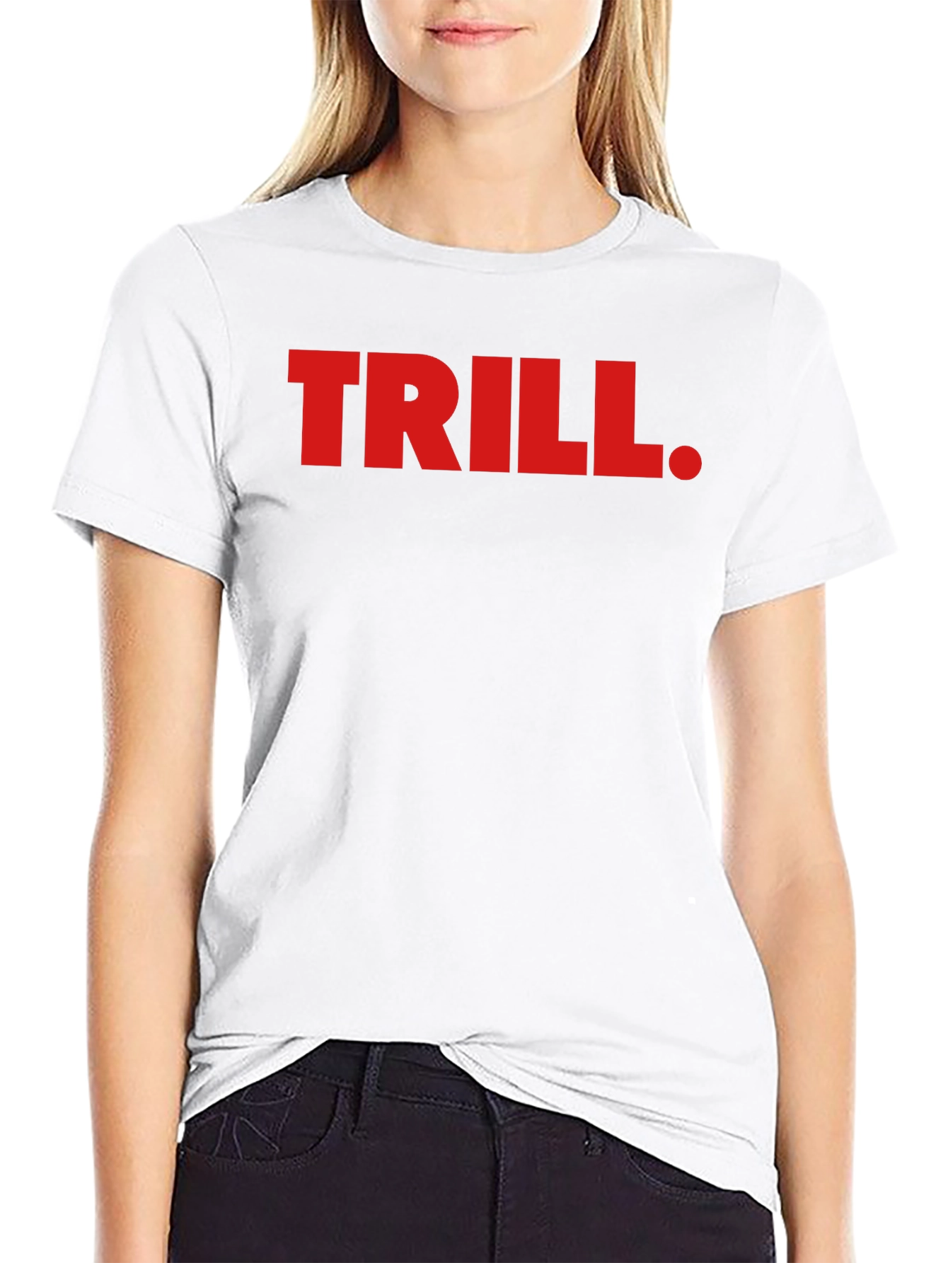 Trill Graphic Tee - Bold Red Print